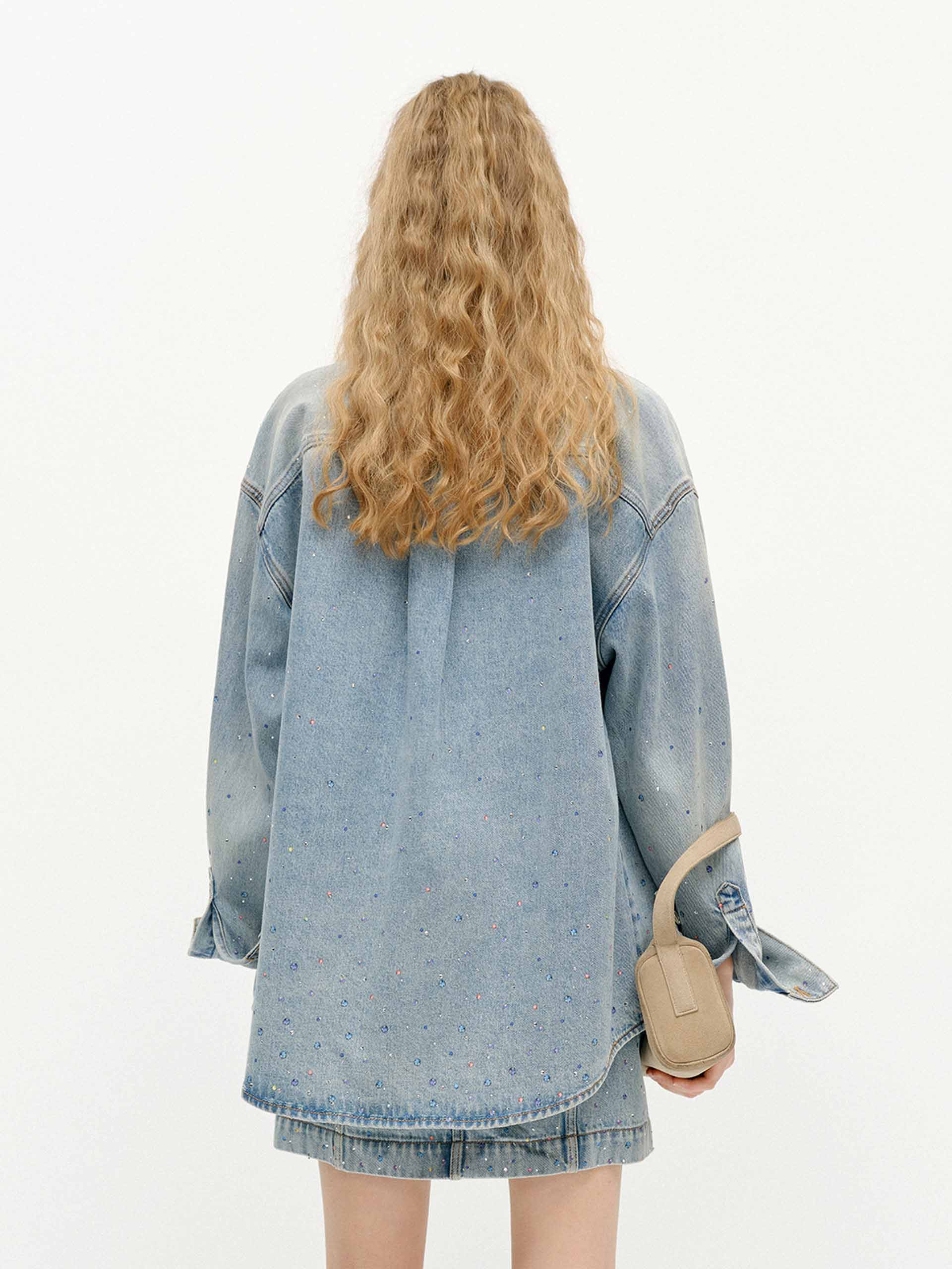 Crystal Detail Cotton Jacket - Image 3