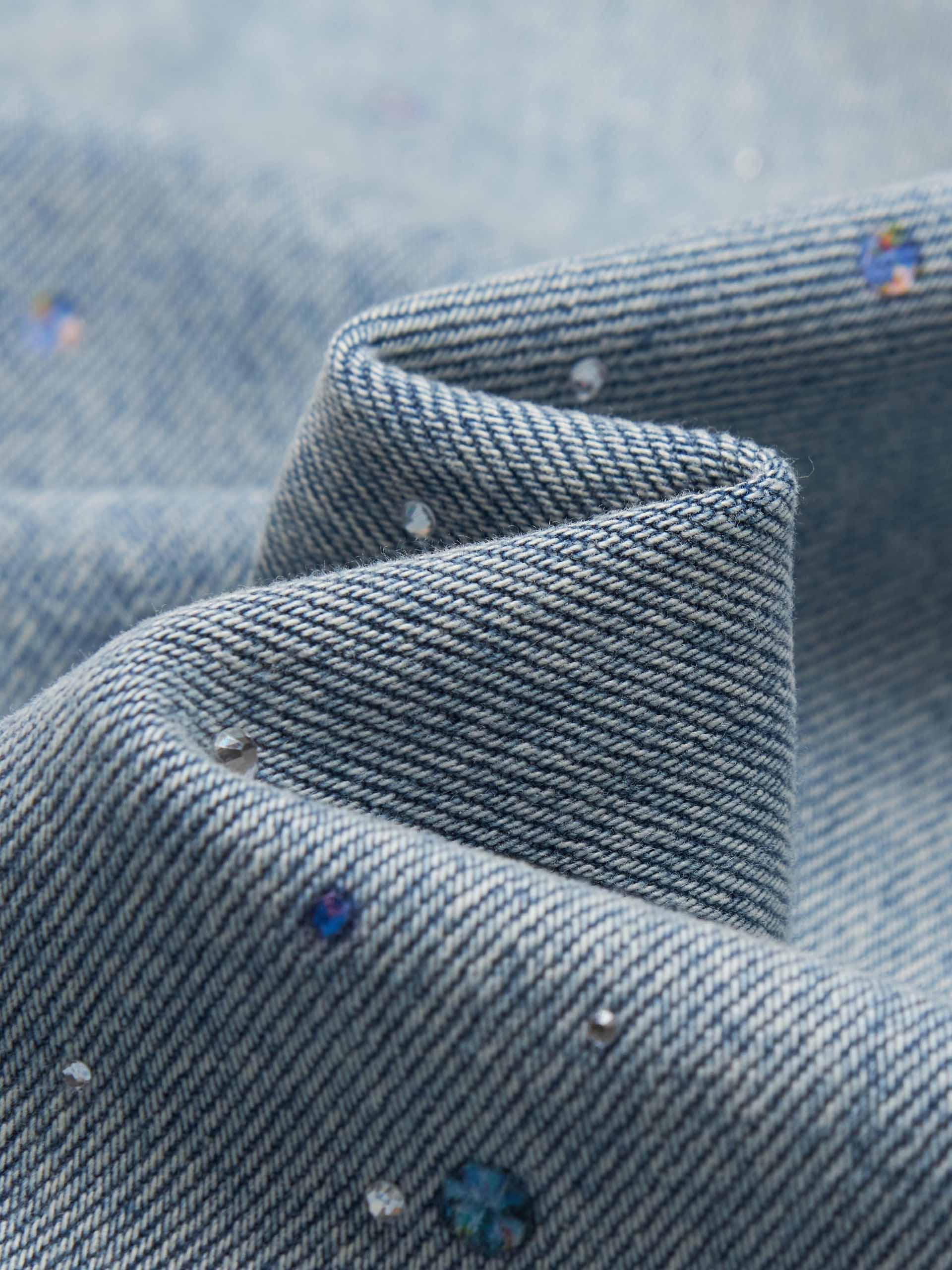 Crystal Detail Cotton Jacket - Image 4