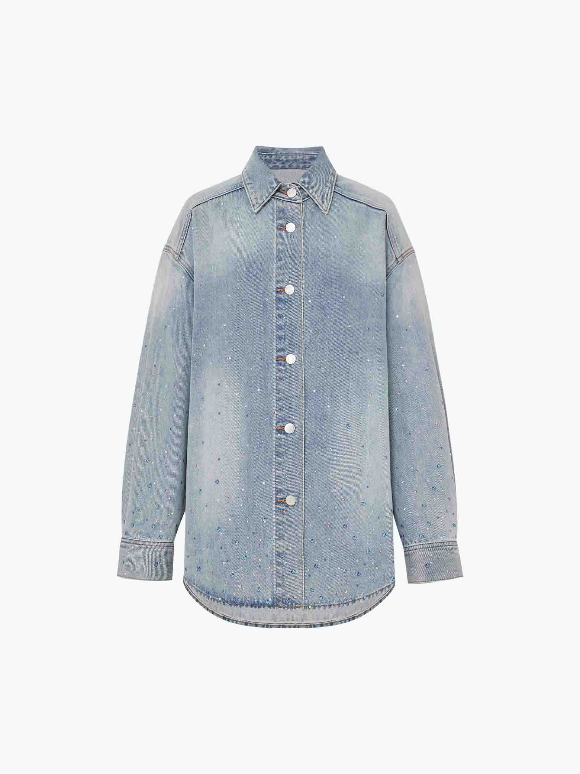Crystal Detail Cotton Jacket - Image 5