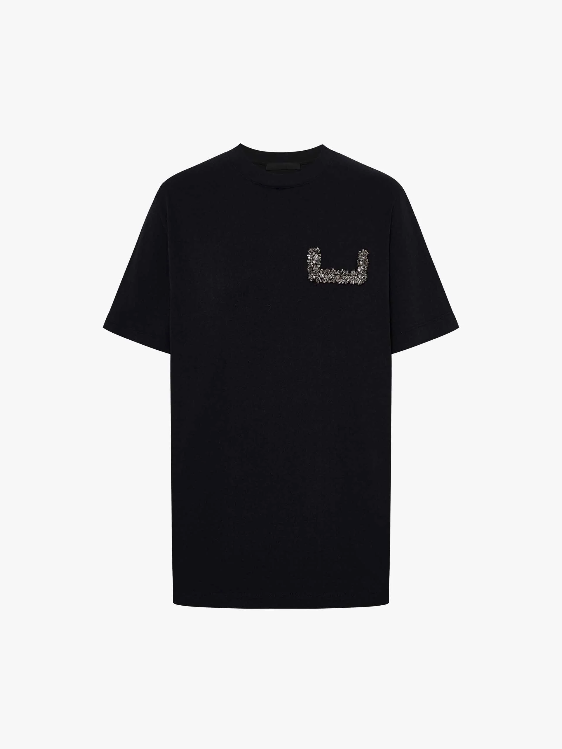 Crystal Detail Cotton T-shirt - Image 13
