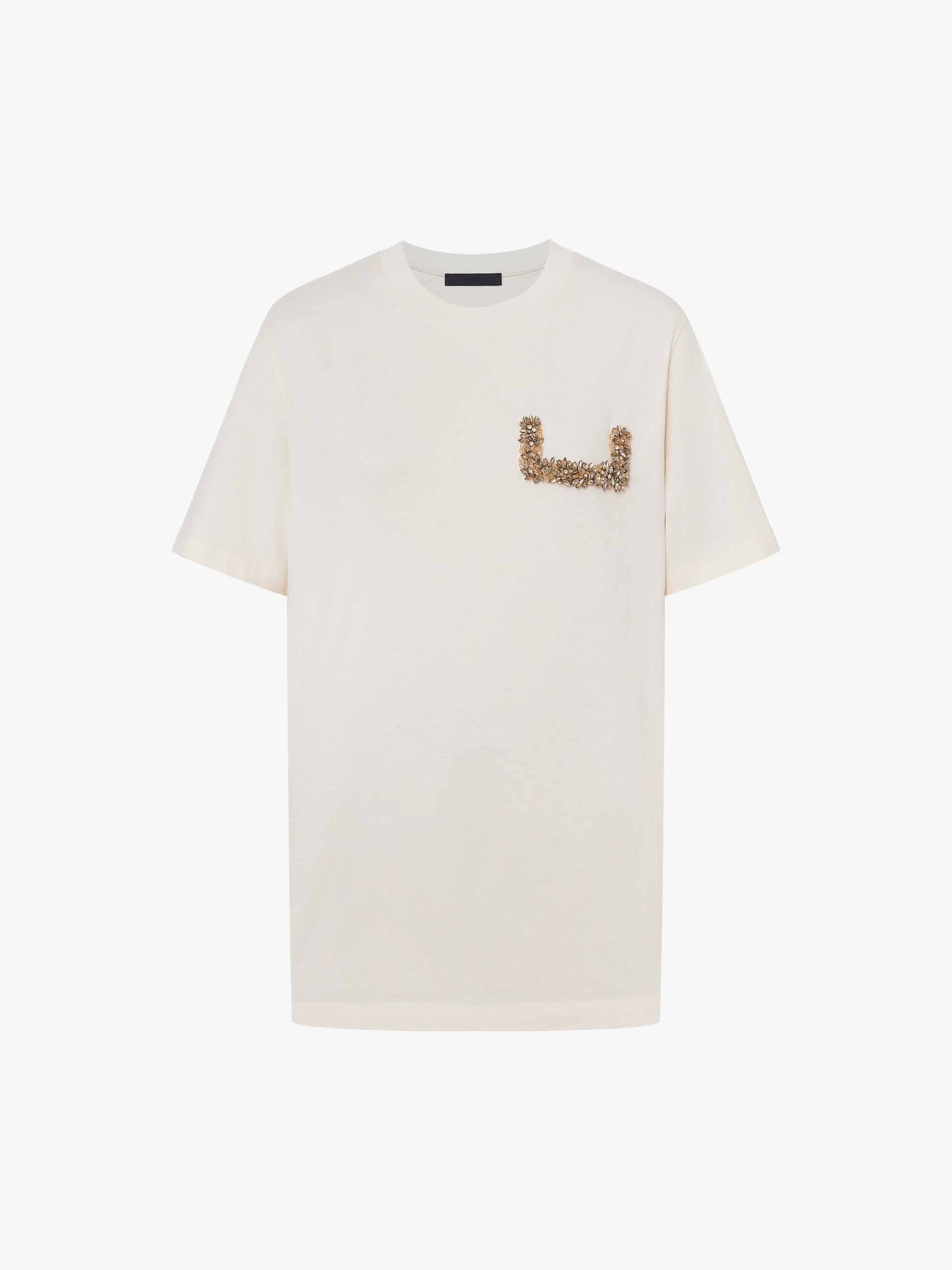 Crystal Detail Cotton T-shirt - Image 5