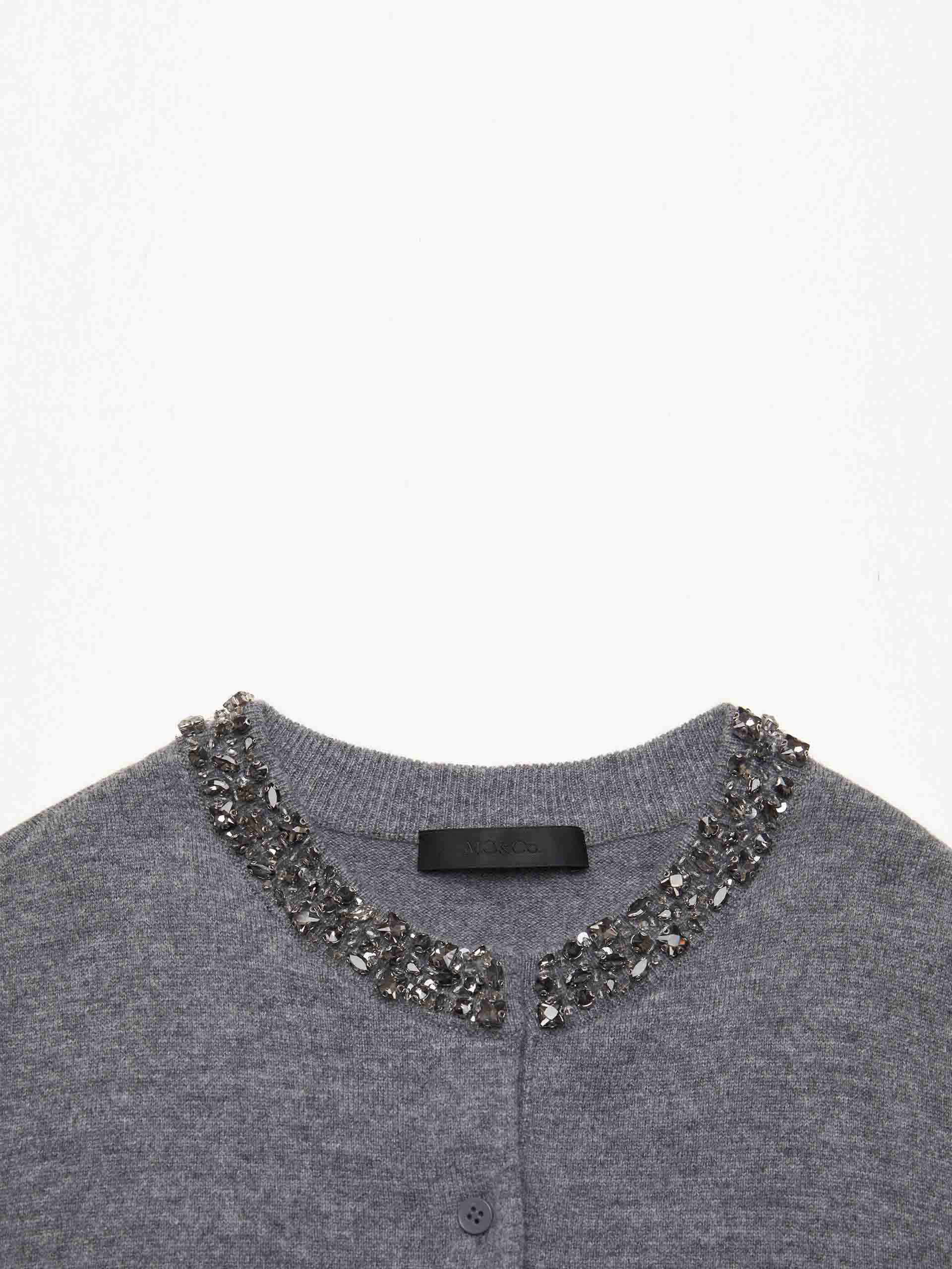 Crystal Detail Knit Cardigan - Image 6