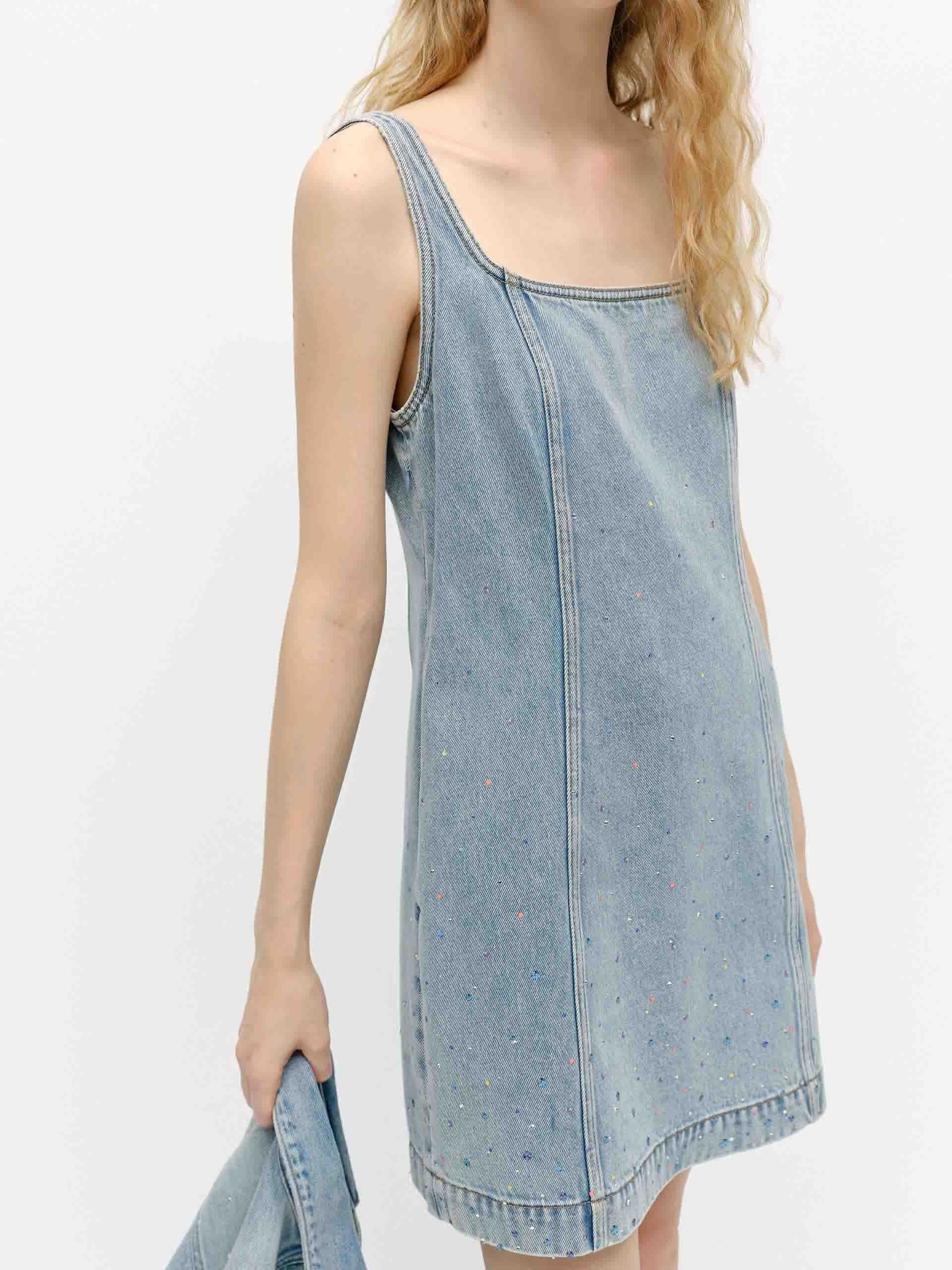 Crystal Detail Sleeveless Dress - Image 7