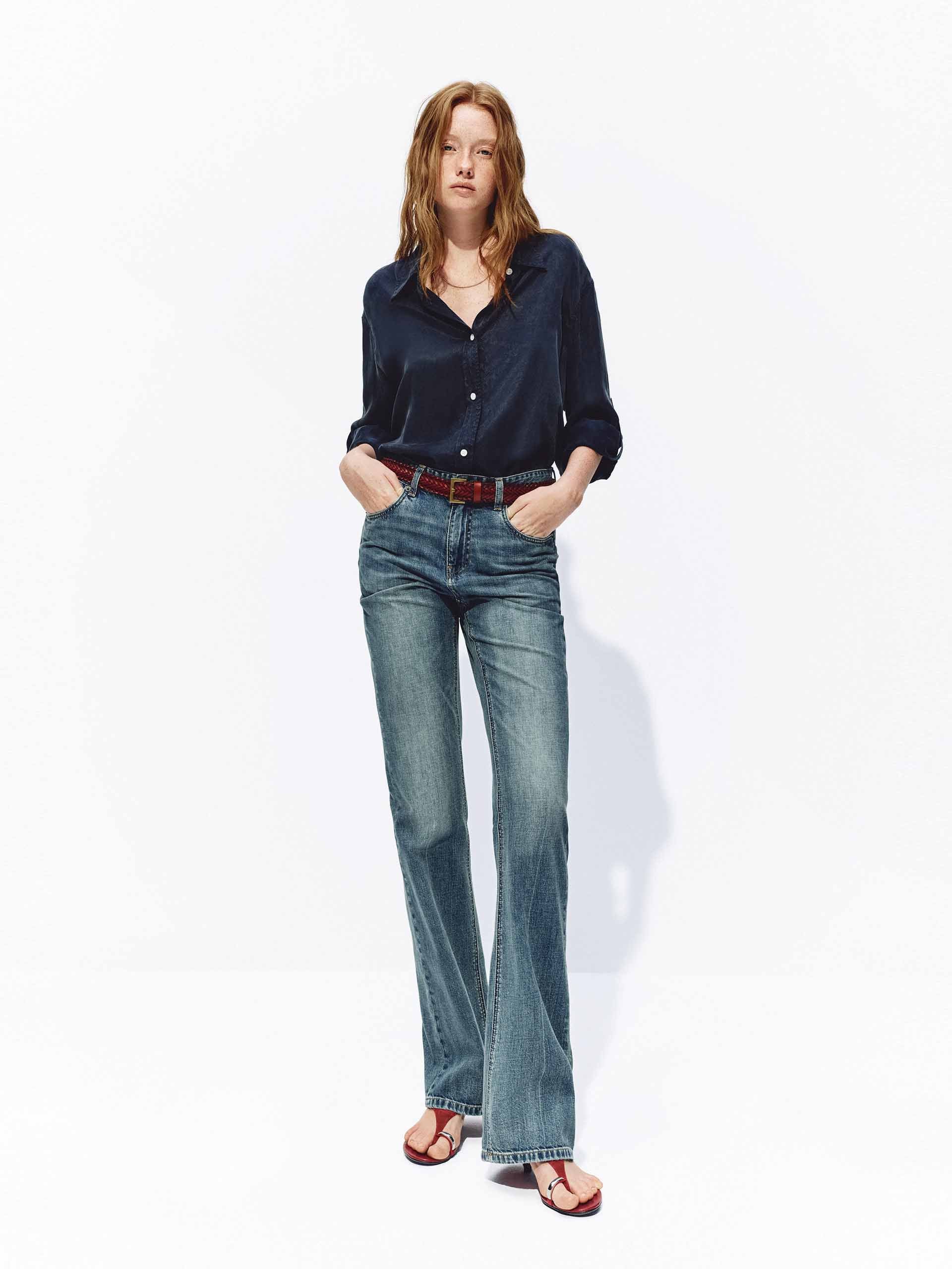 Cupro Blend Button Shirt - Image 10