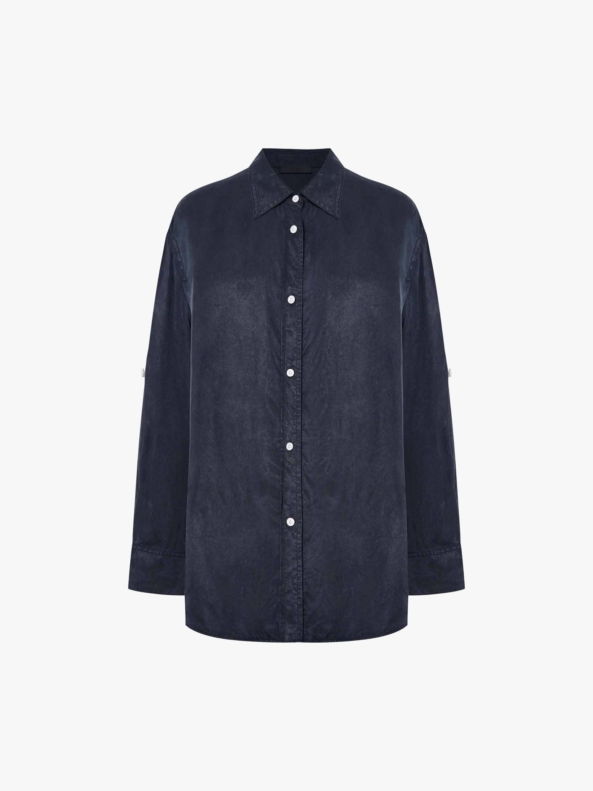 Cupro Blend Button Shirt - Image 13