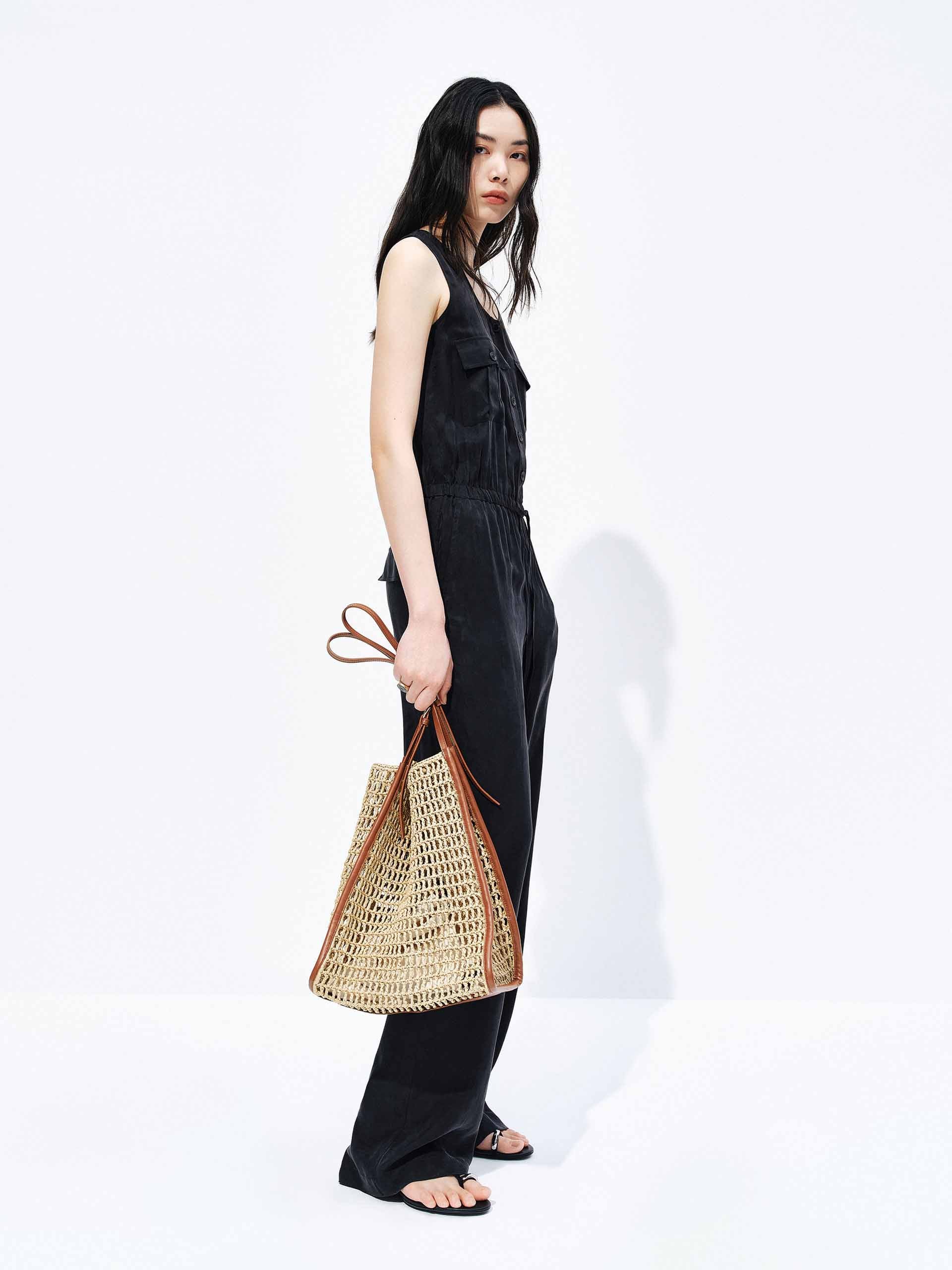 Cupro Blend Sleeveless Jumpsuit - Image 2