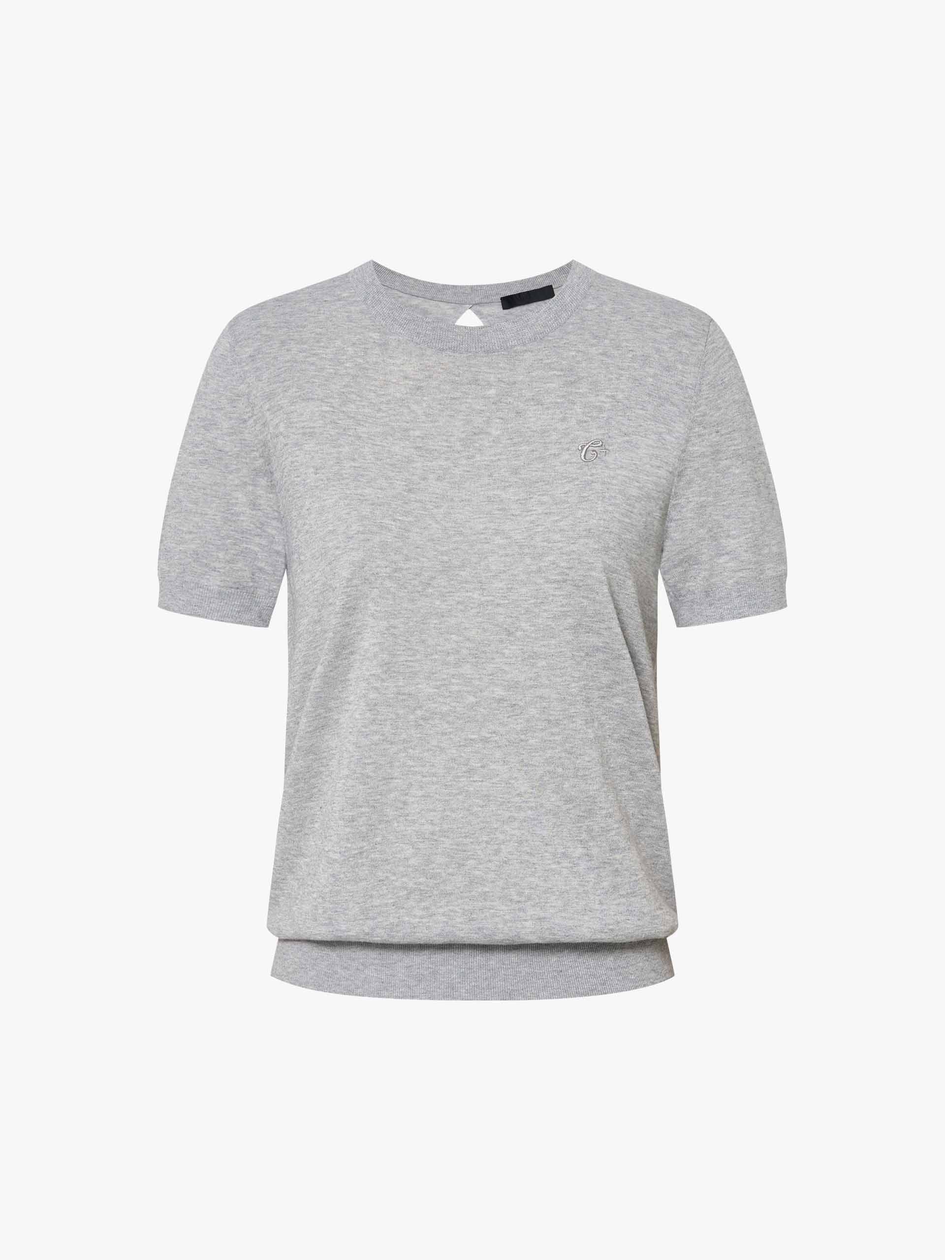 Cut-out Back Crewneck Top - Image 5