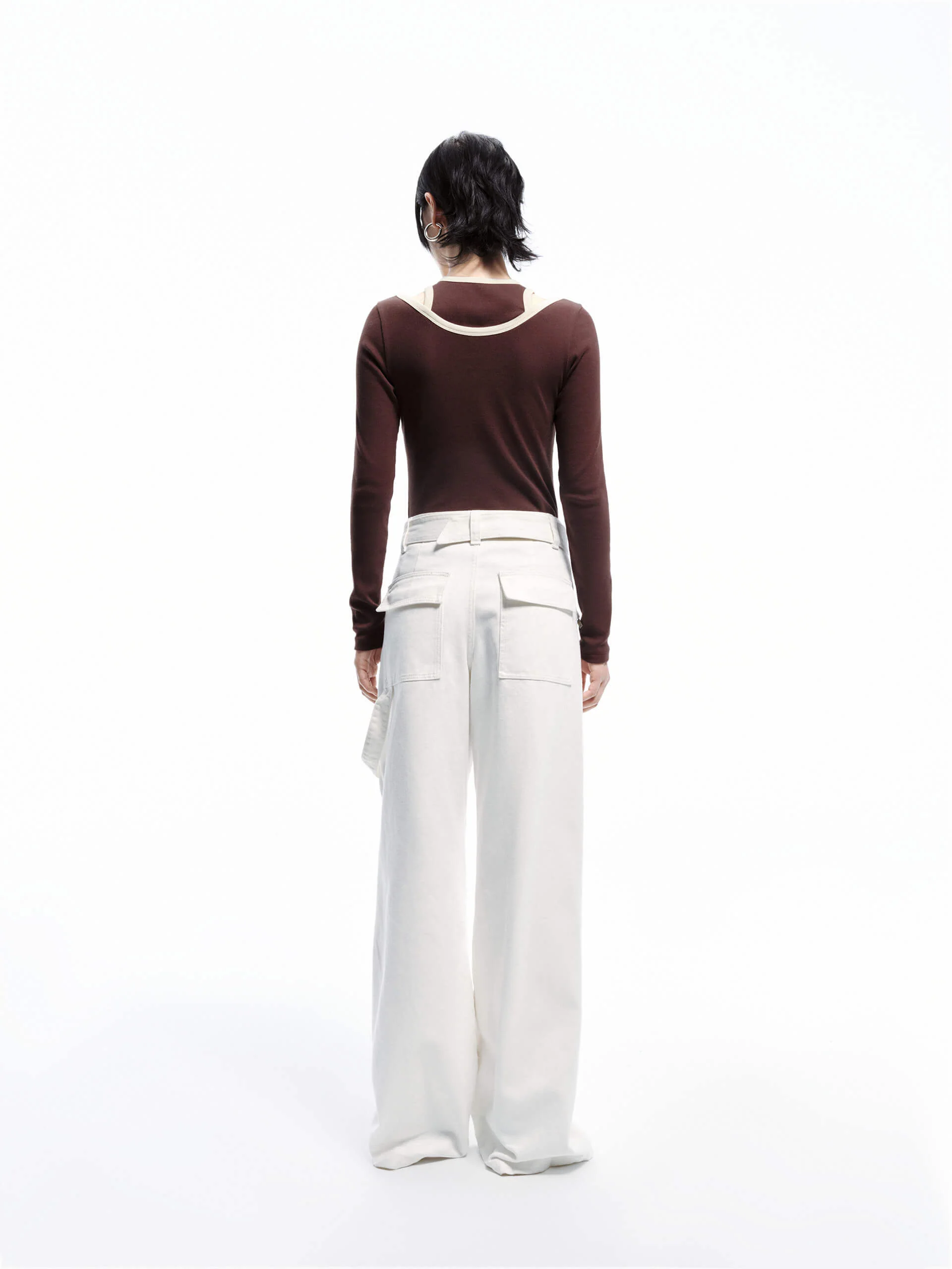 Cut shoulder Cotton T-shirt - Image 5