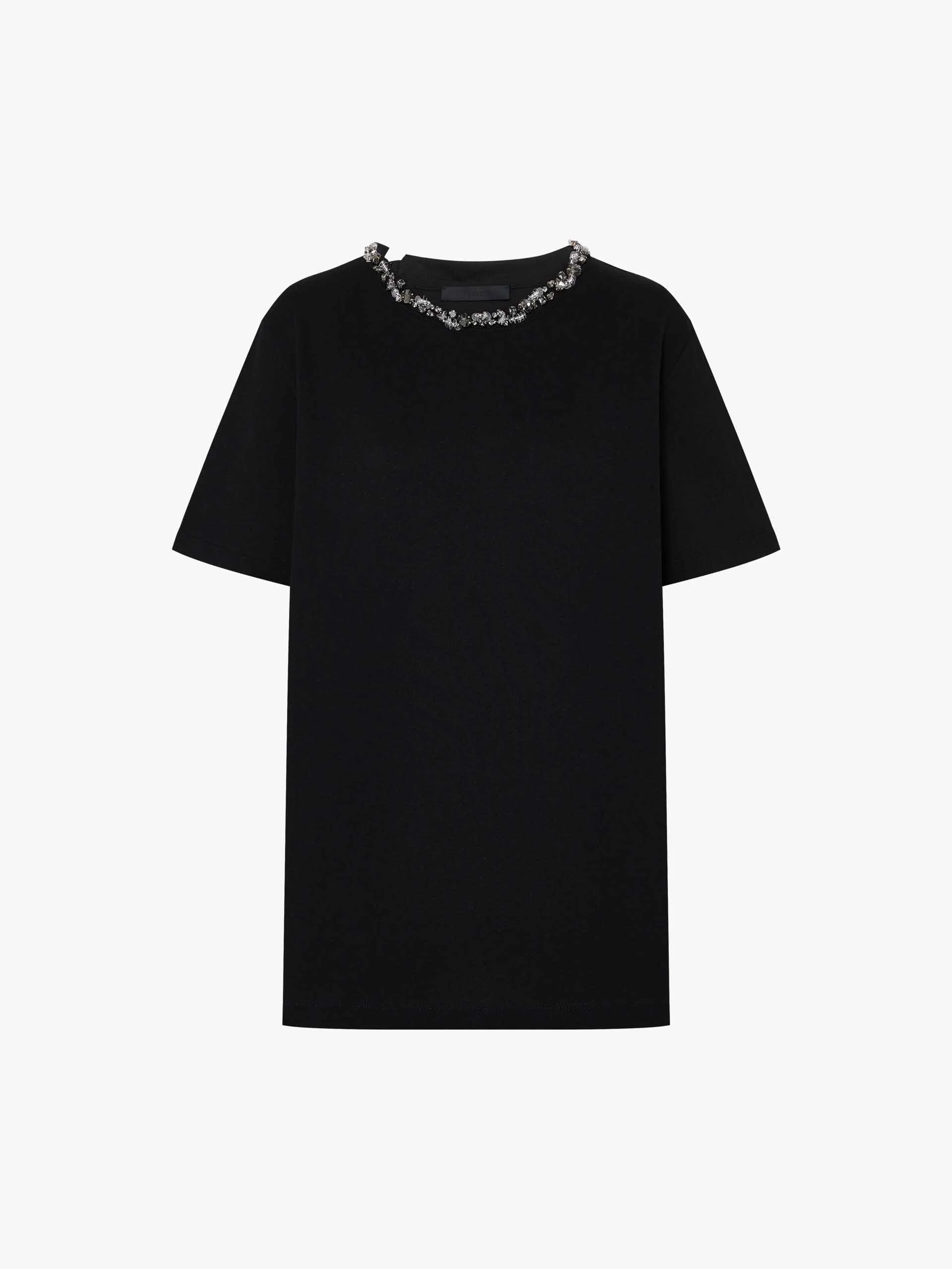 Cutout Back Cotton T-shirt - Image 5