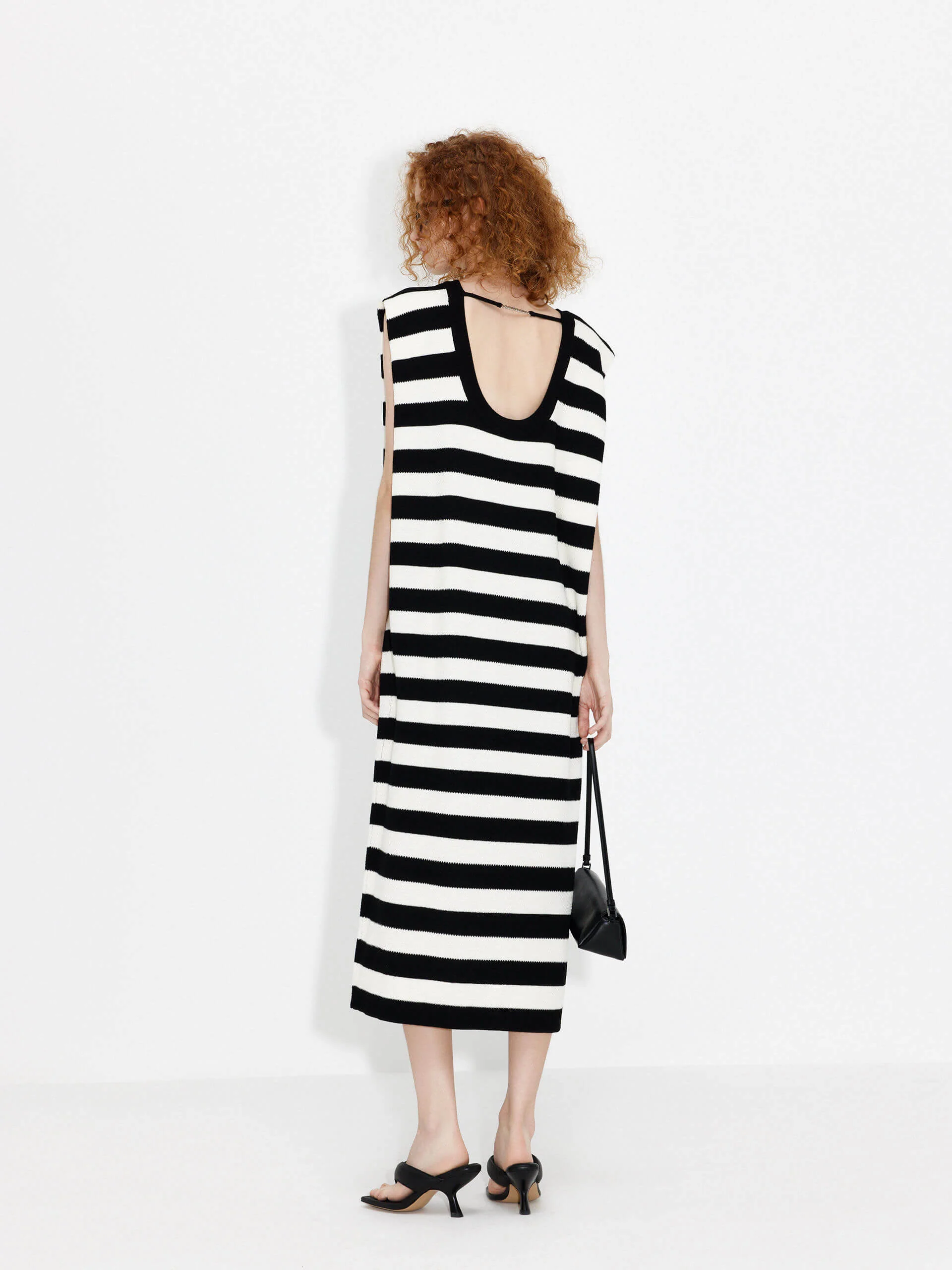 Cutout Back Stripe Dress - Image 8