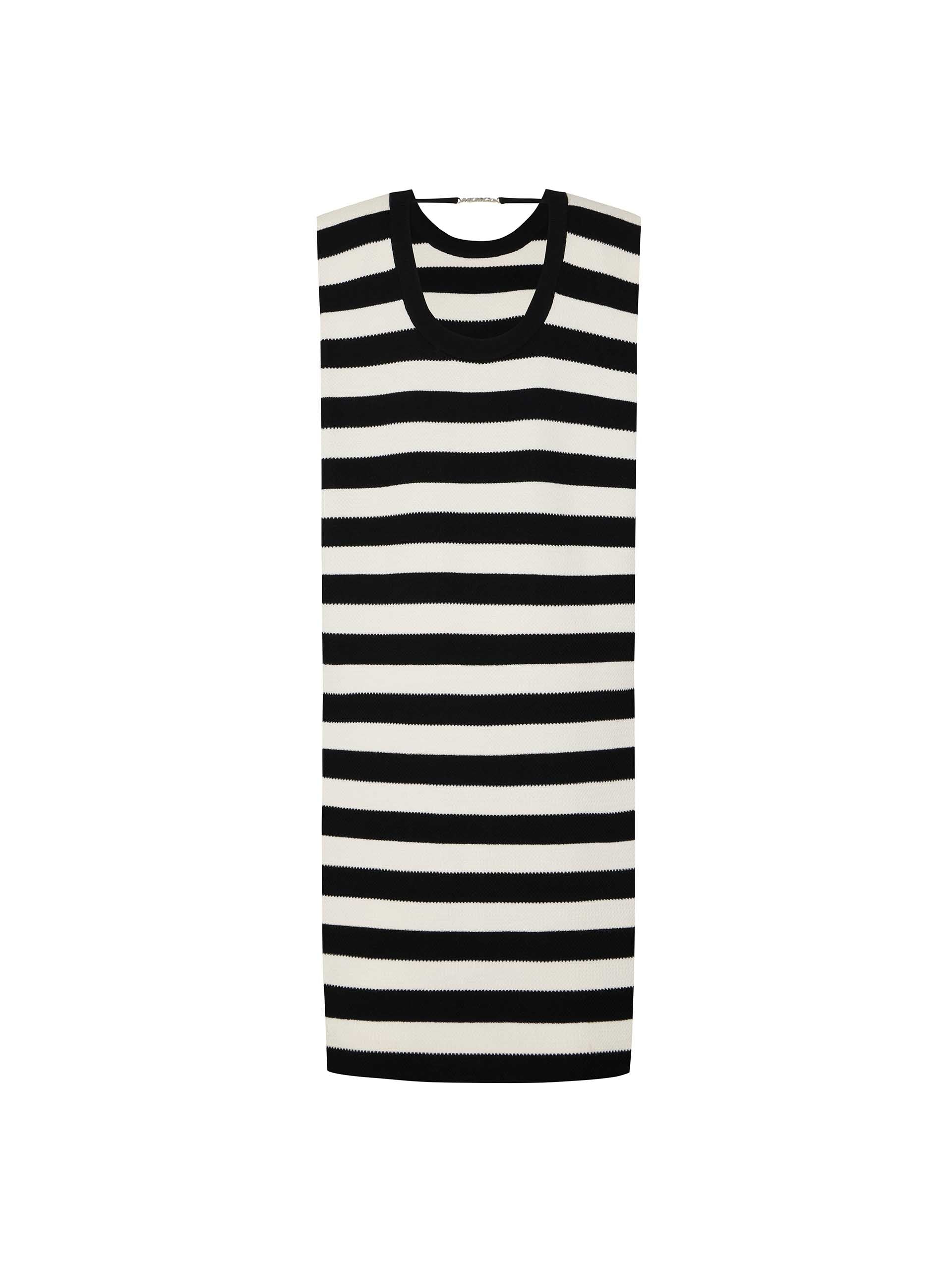 Cutout Back Stripe Dress - Image 9