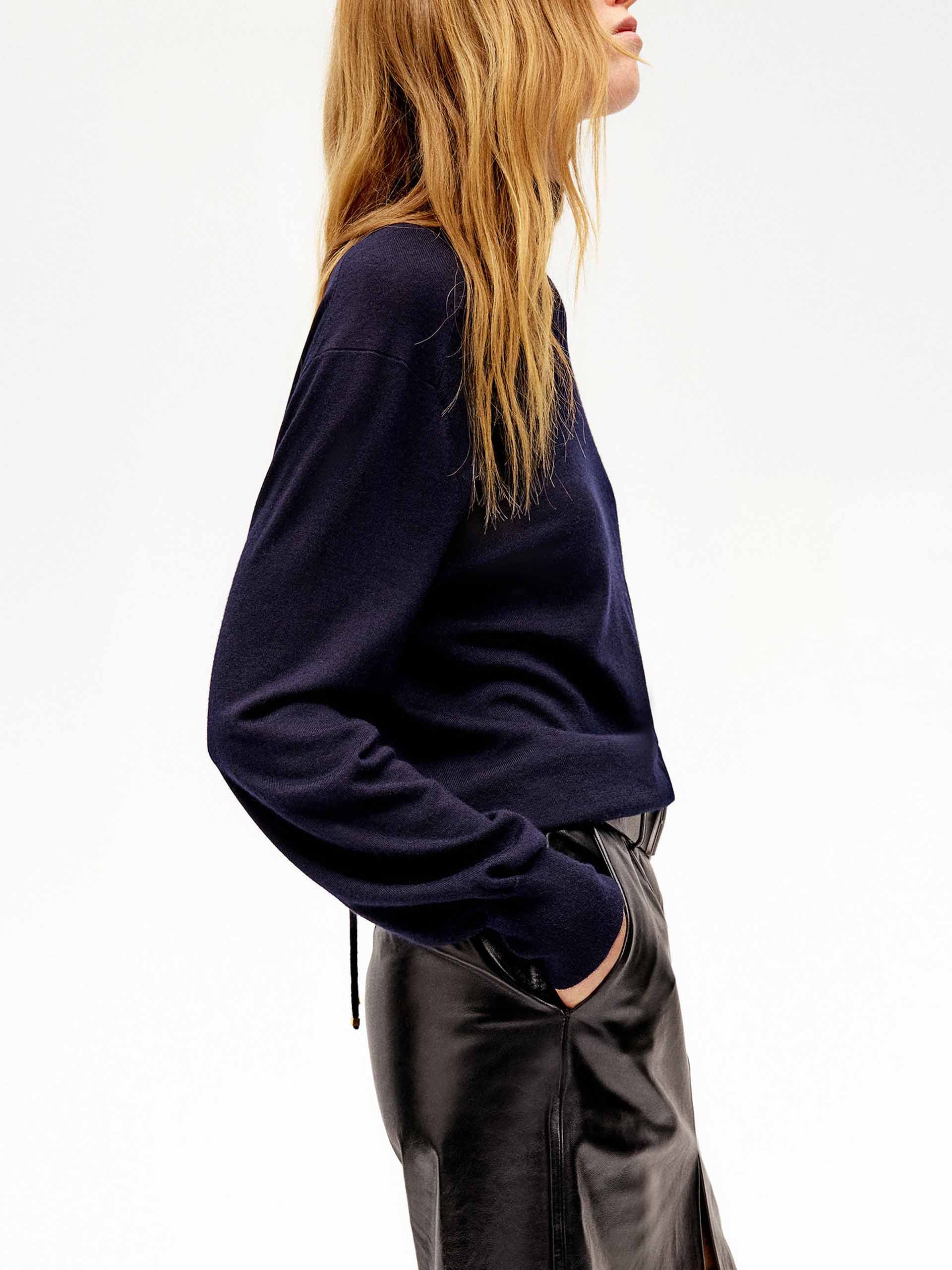Cutout Back Turtleneck Sweater - Image 13