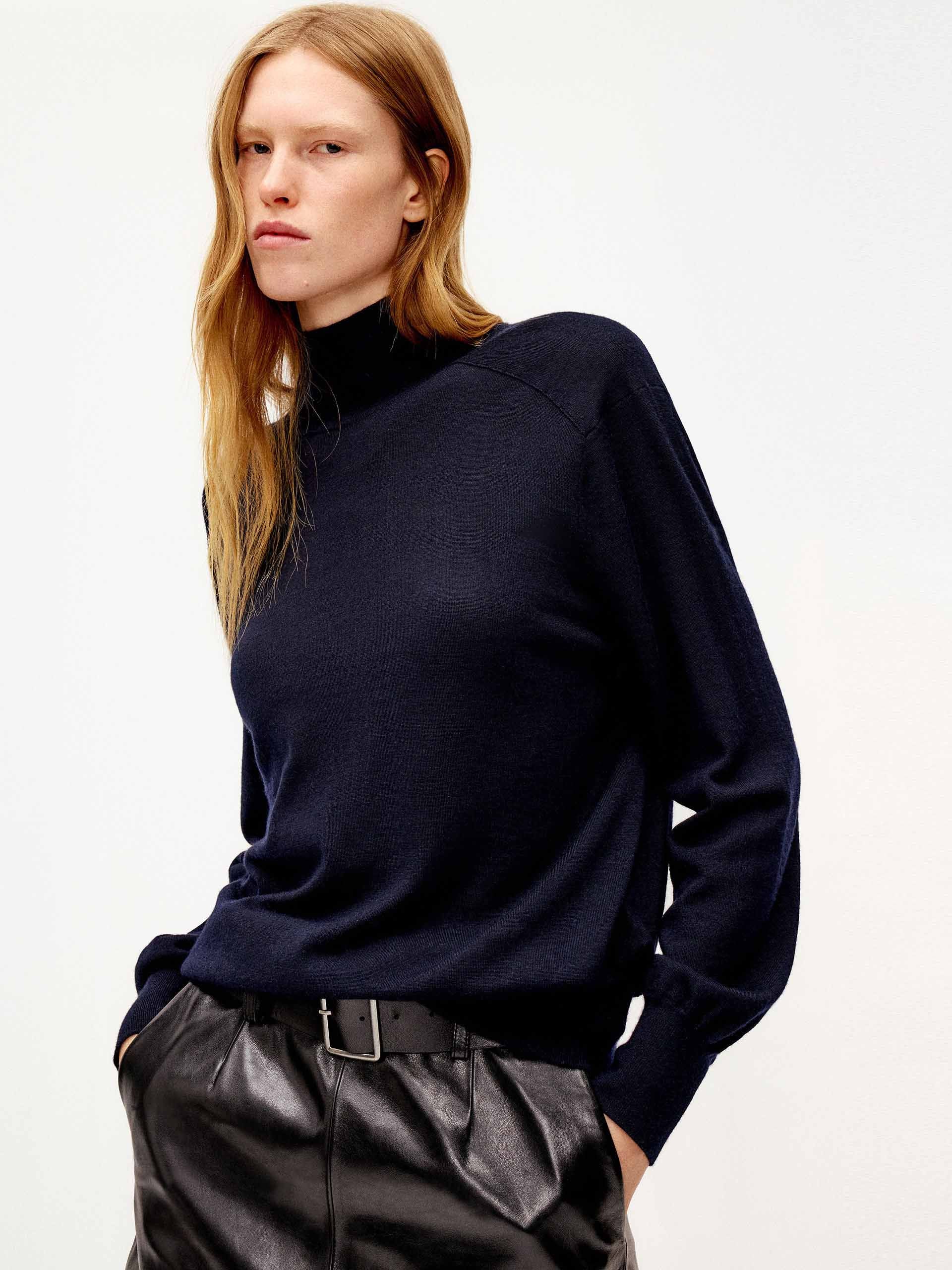 Cutout Back Turtleneck Sweater - Image 8