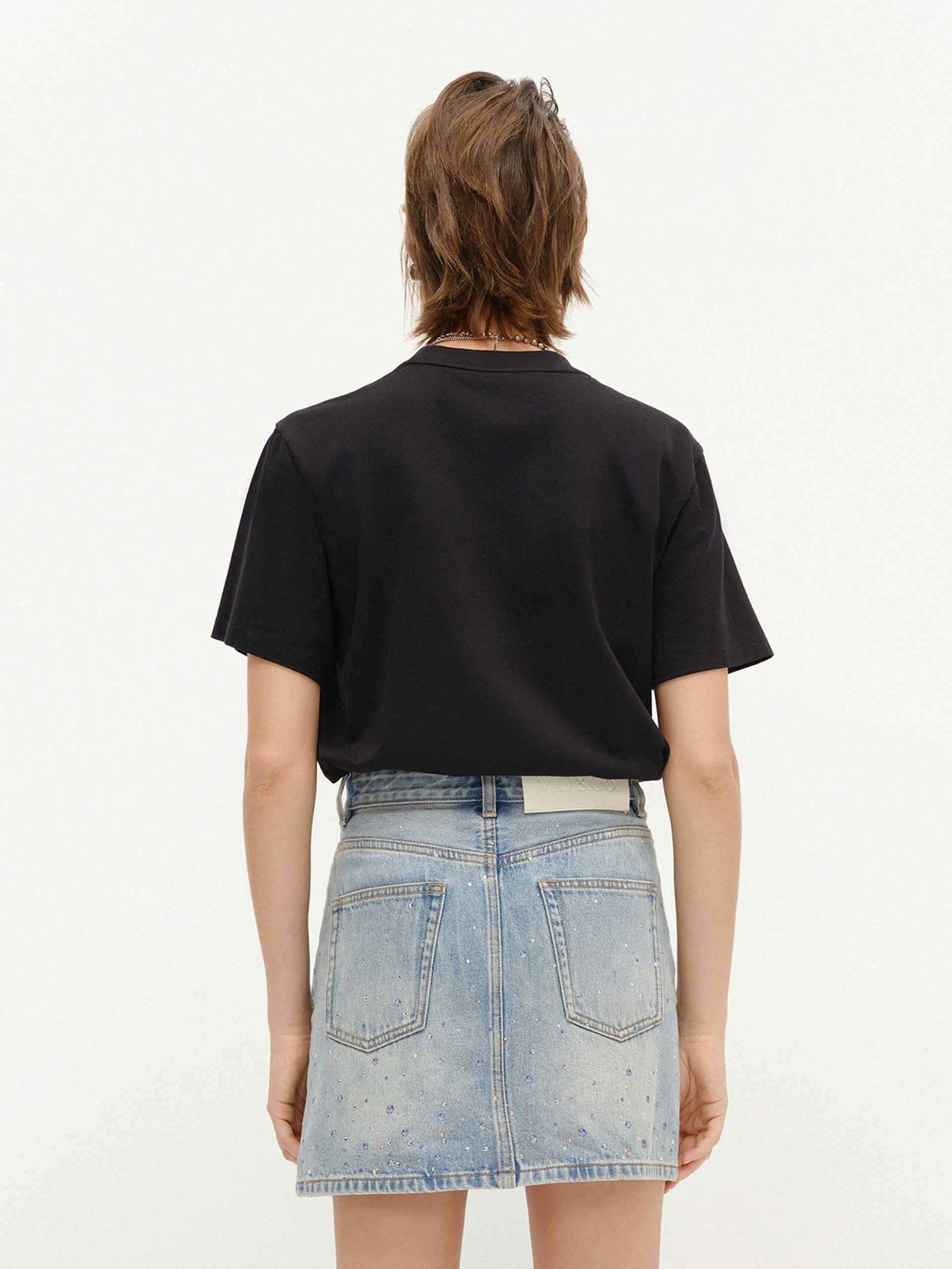Cutout Neck Cotton T-shirts - Image 3