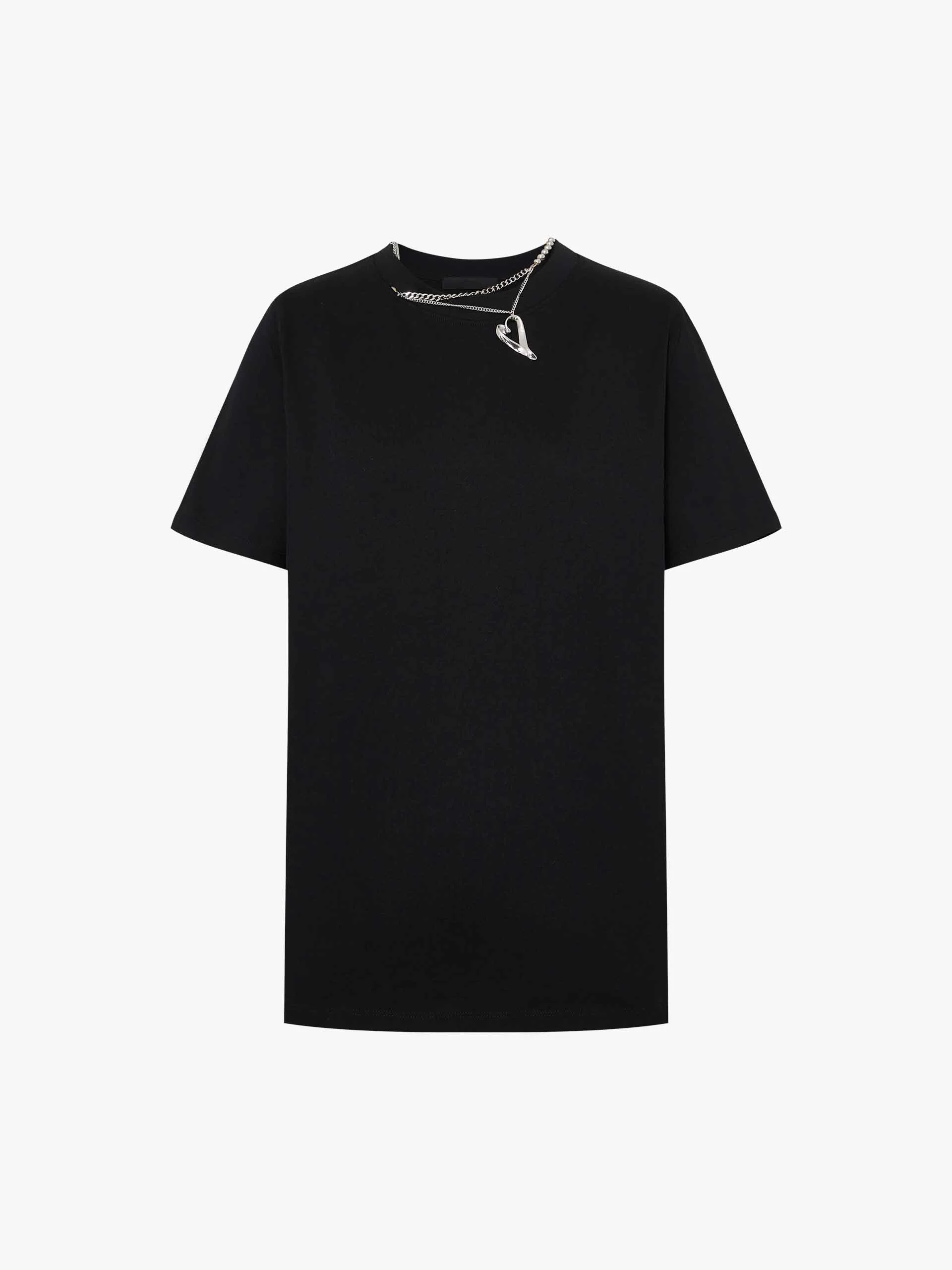 Cutout Neck Cotton T-shirts - Image 5