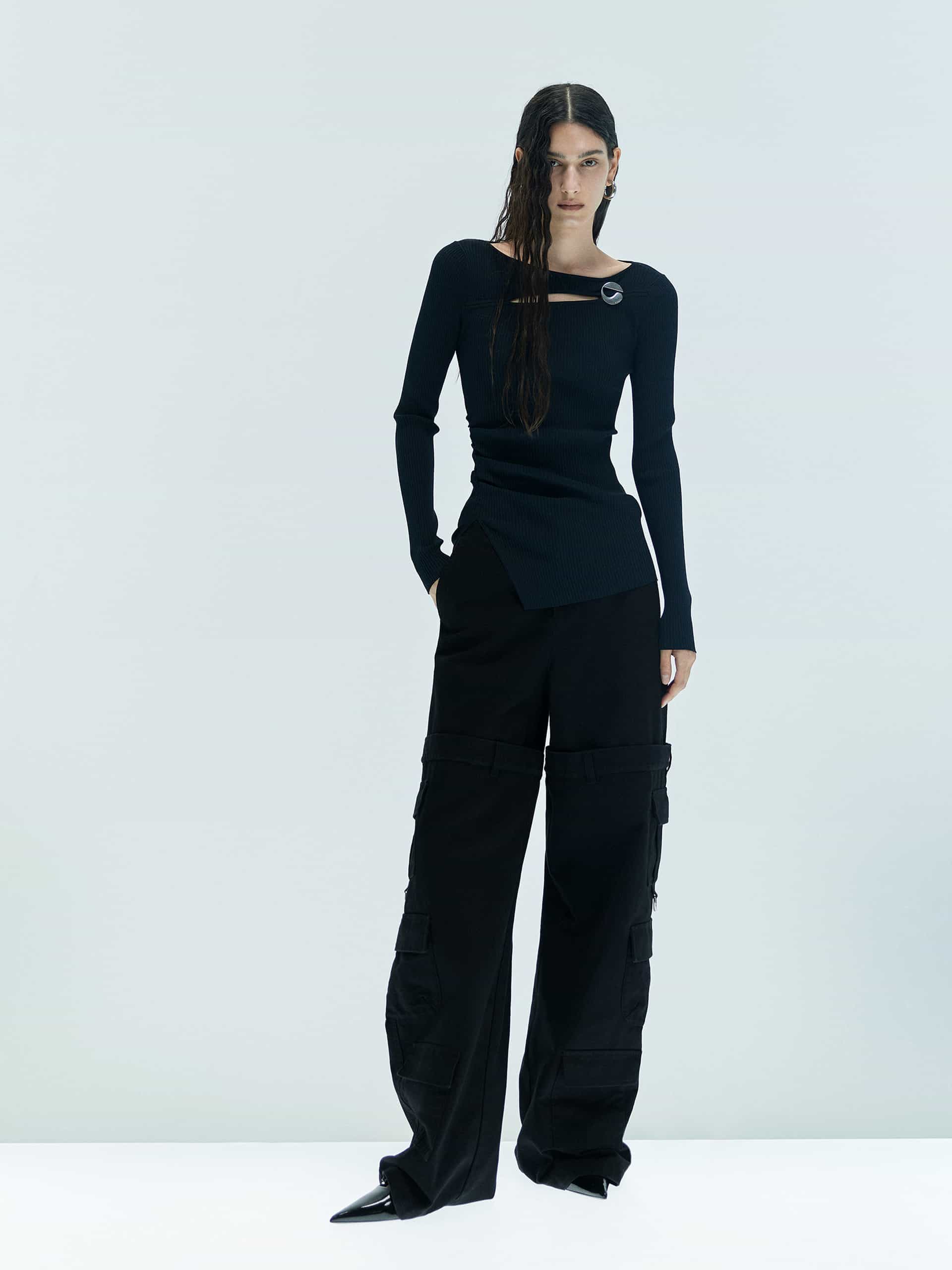 Cutout Ribbed Knit Sweater - Image 11