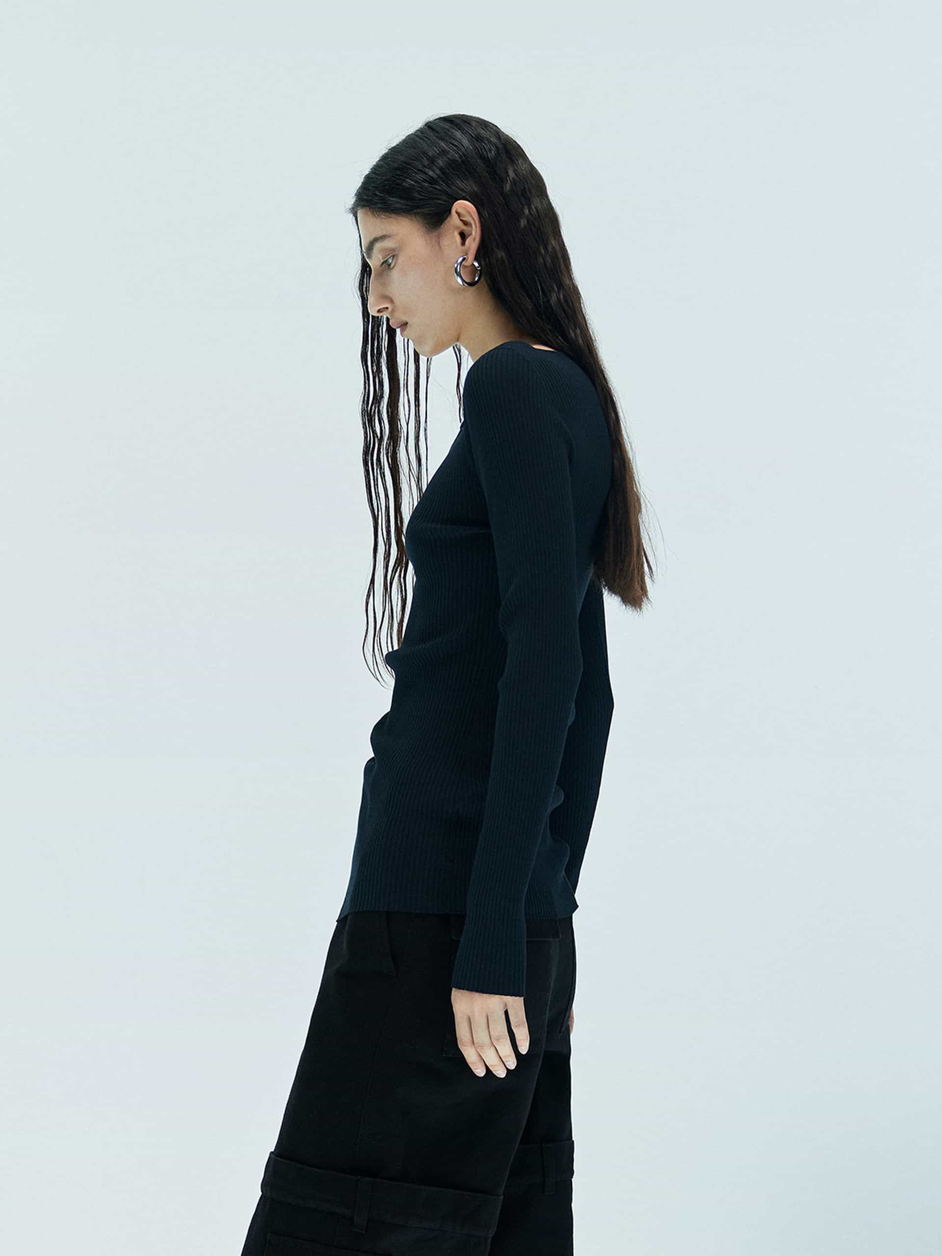 Cutout Ribbed Knit Sweater - Image 17