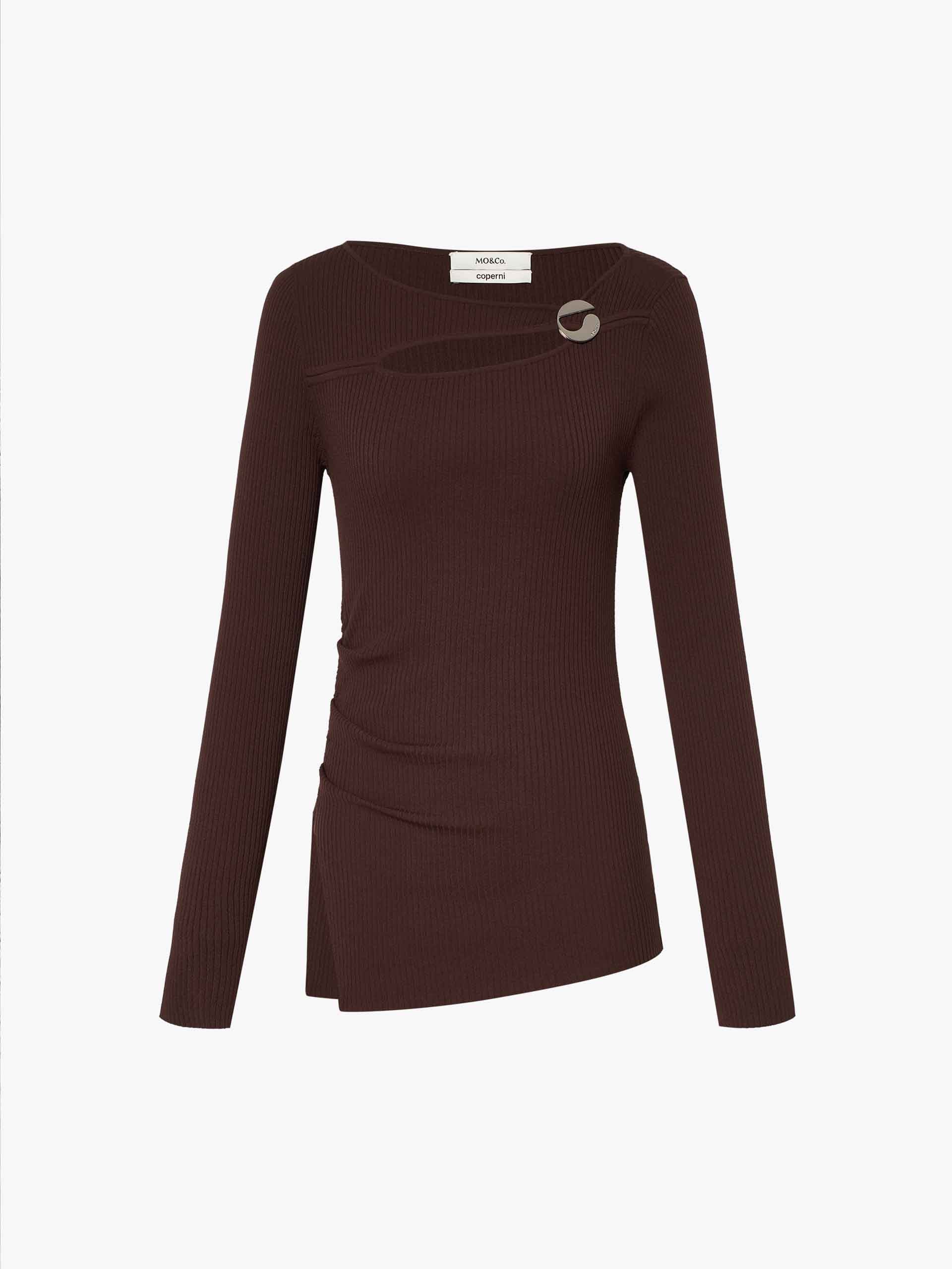 Cutout Ribbed Knit Sweater - Image 5