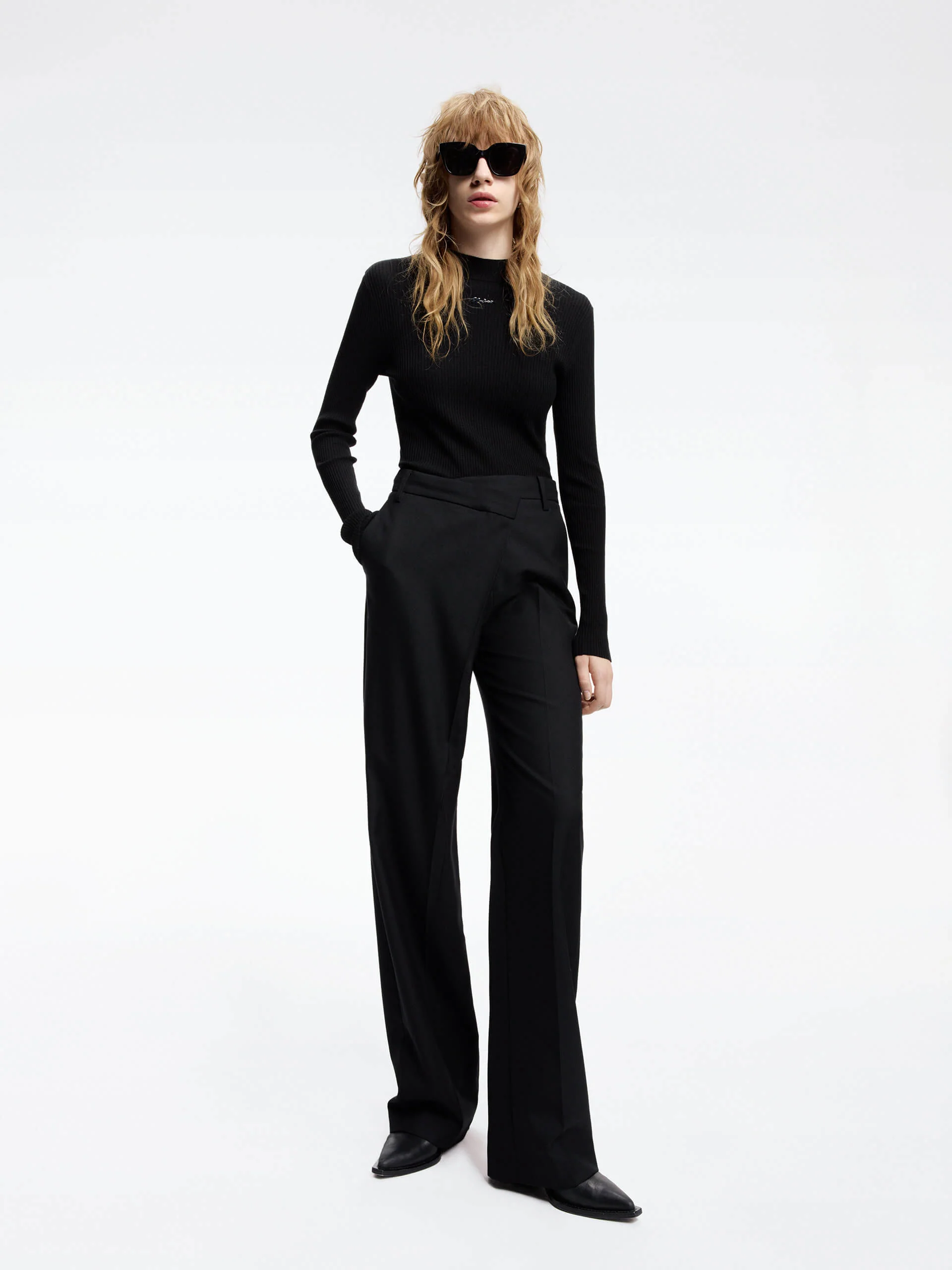 Deconstruct Wool Blend Pants - Image 10