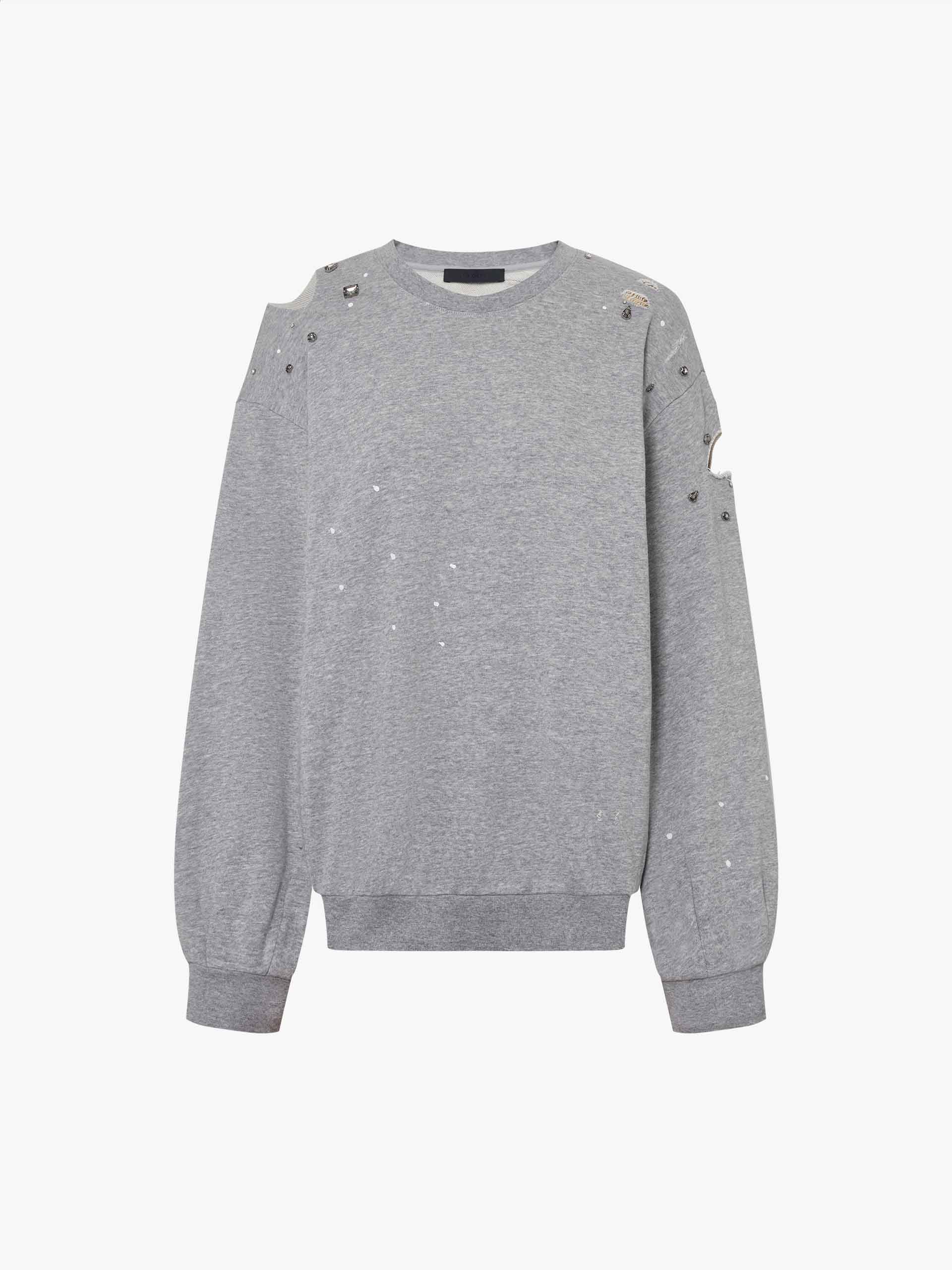 Destroyed Detail Loose Sweatshirts - Image 5
