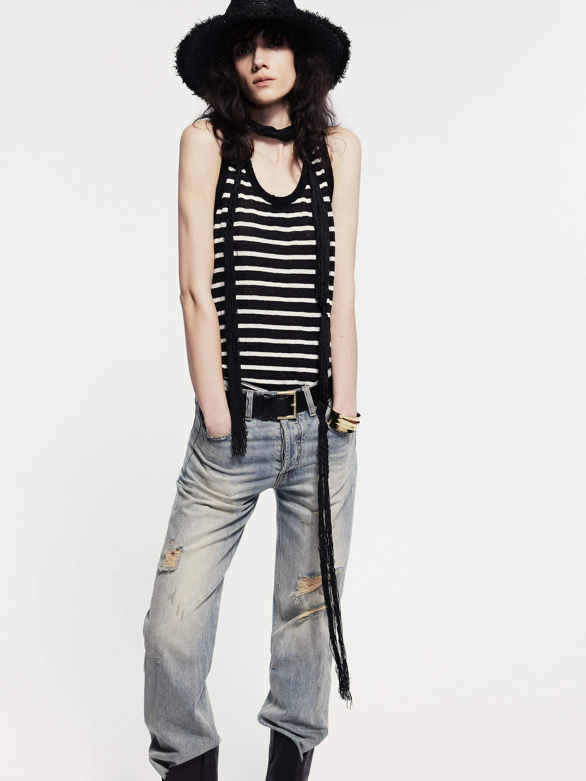 Destroyed Straight Leg Jeans - Image 8