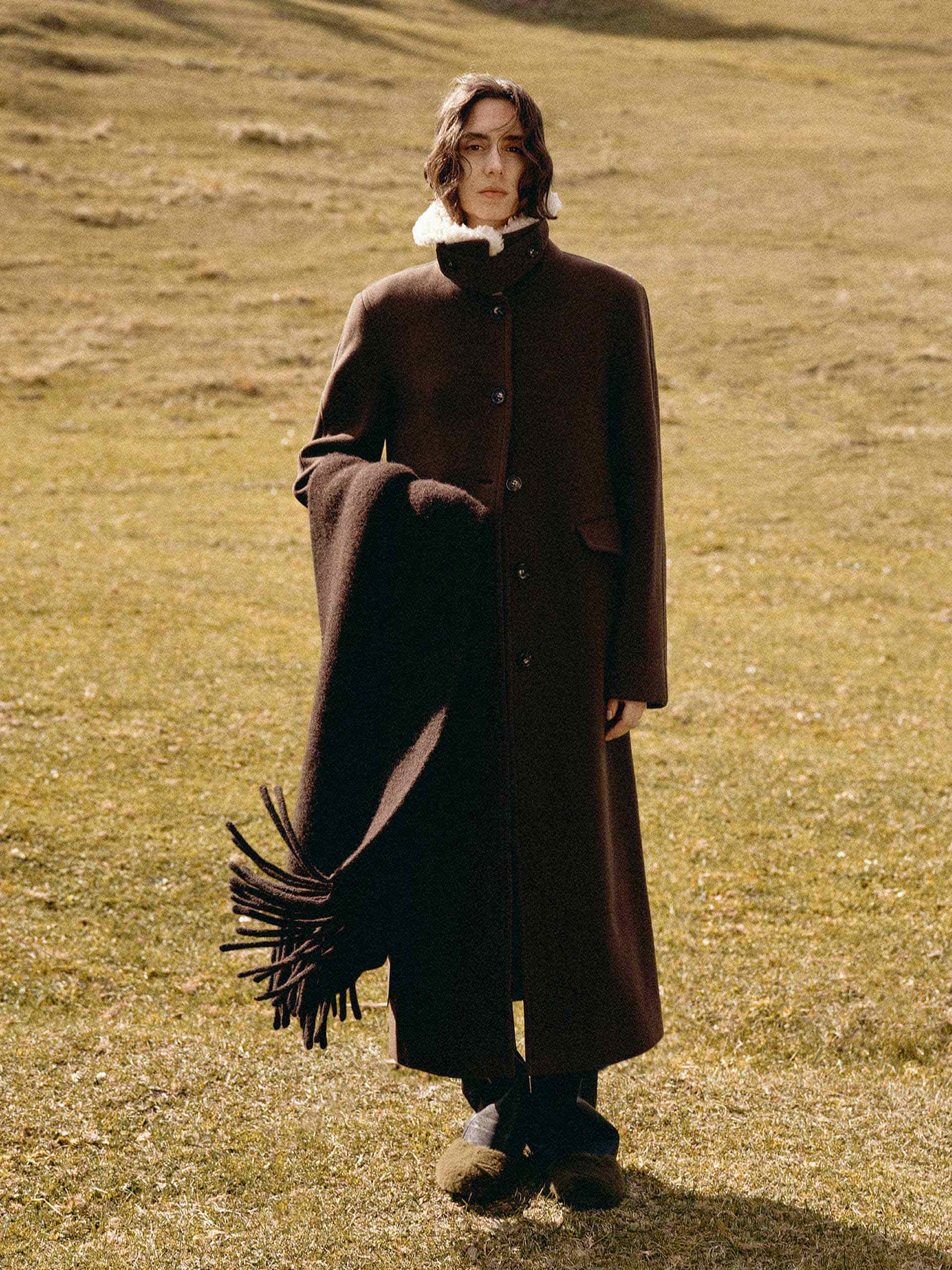 Detachable Fur Collar Overcoat - Image 2
