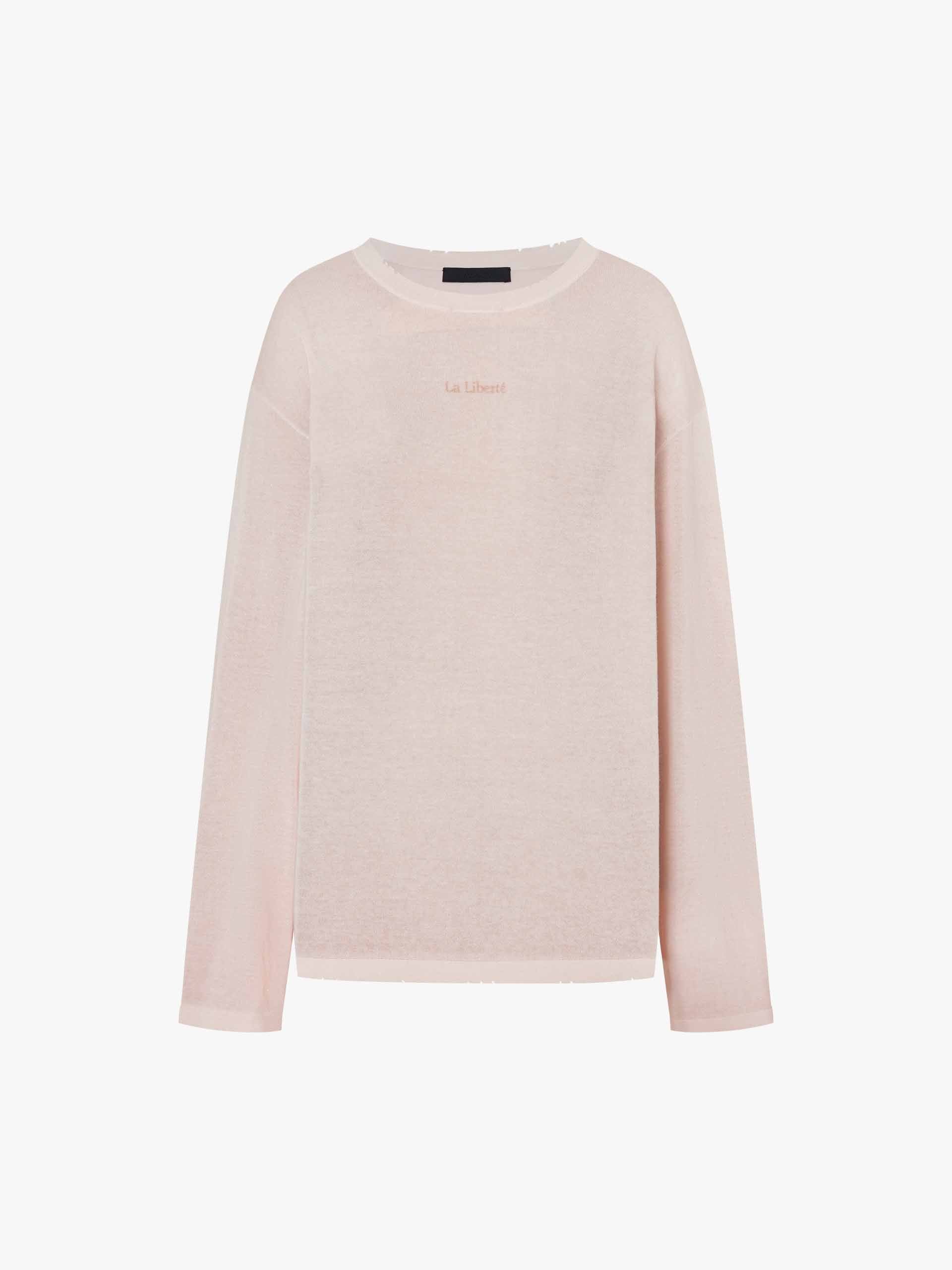 Distressed Collar Knit Sweater - Image 5