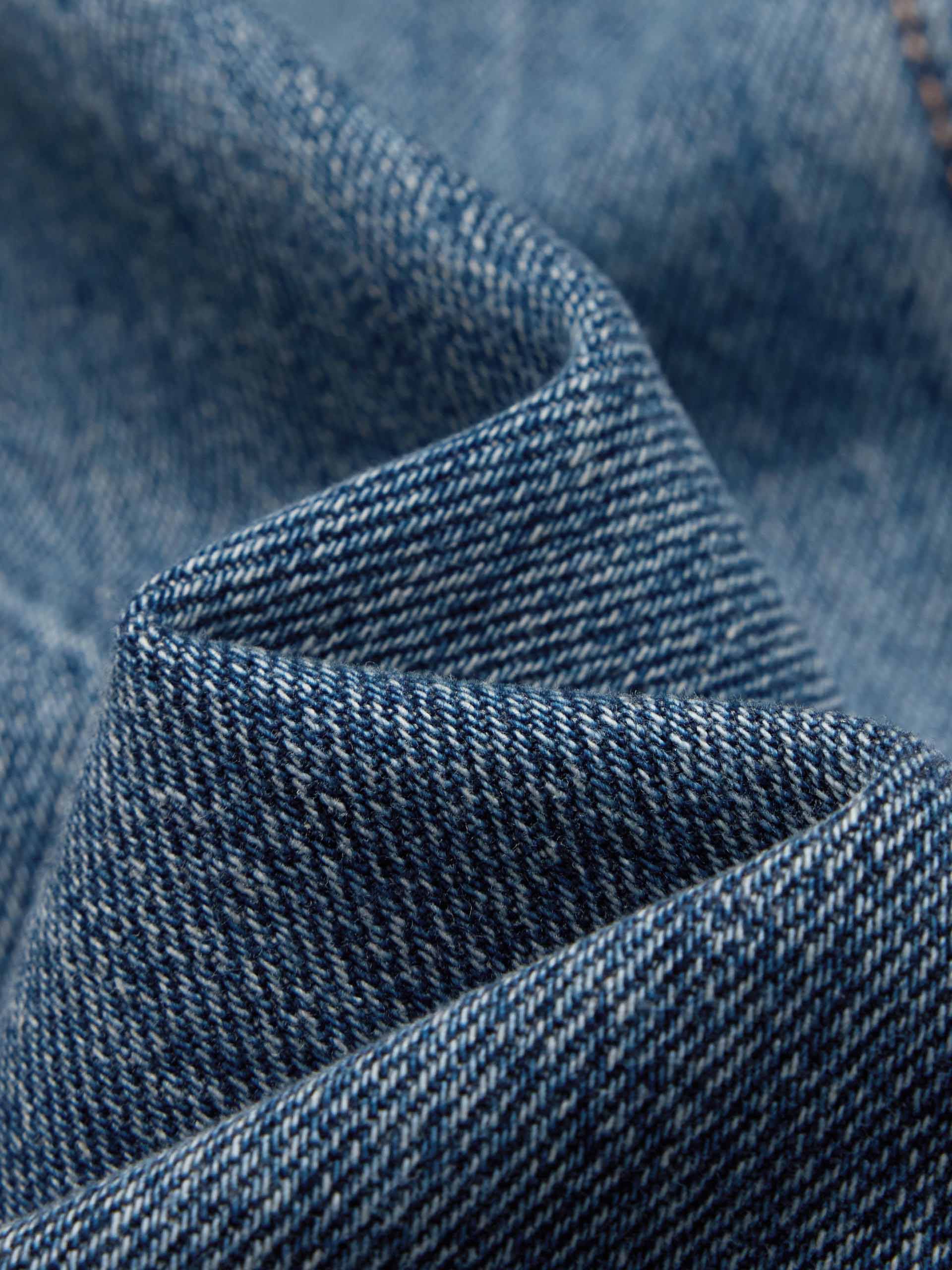 Distressed Cotton Flared Jeans - Image 4