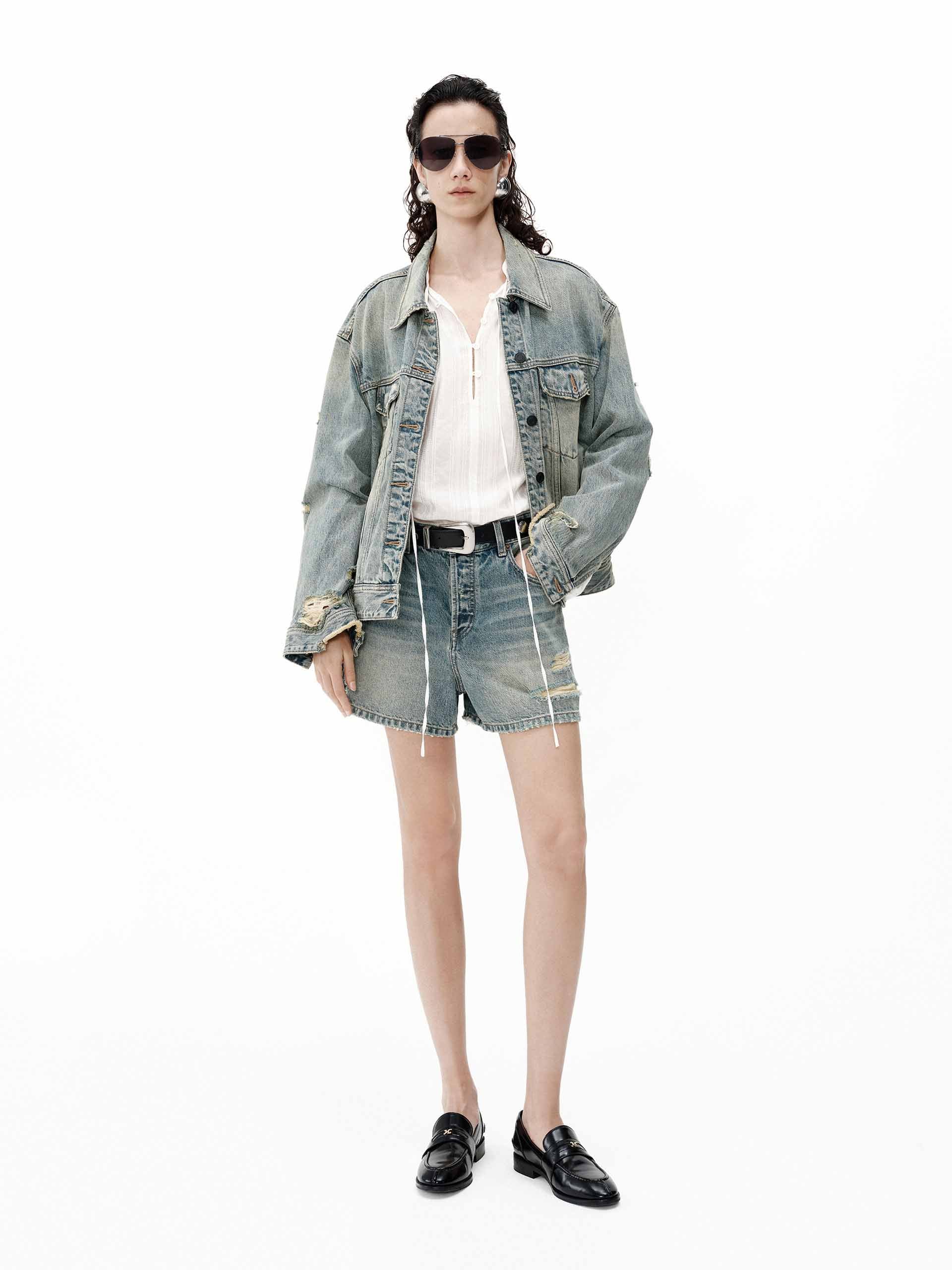 Distressed Cotton Jacket - Image 2