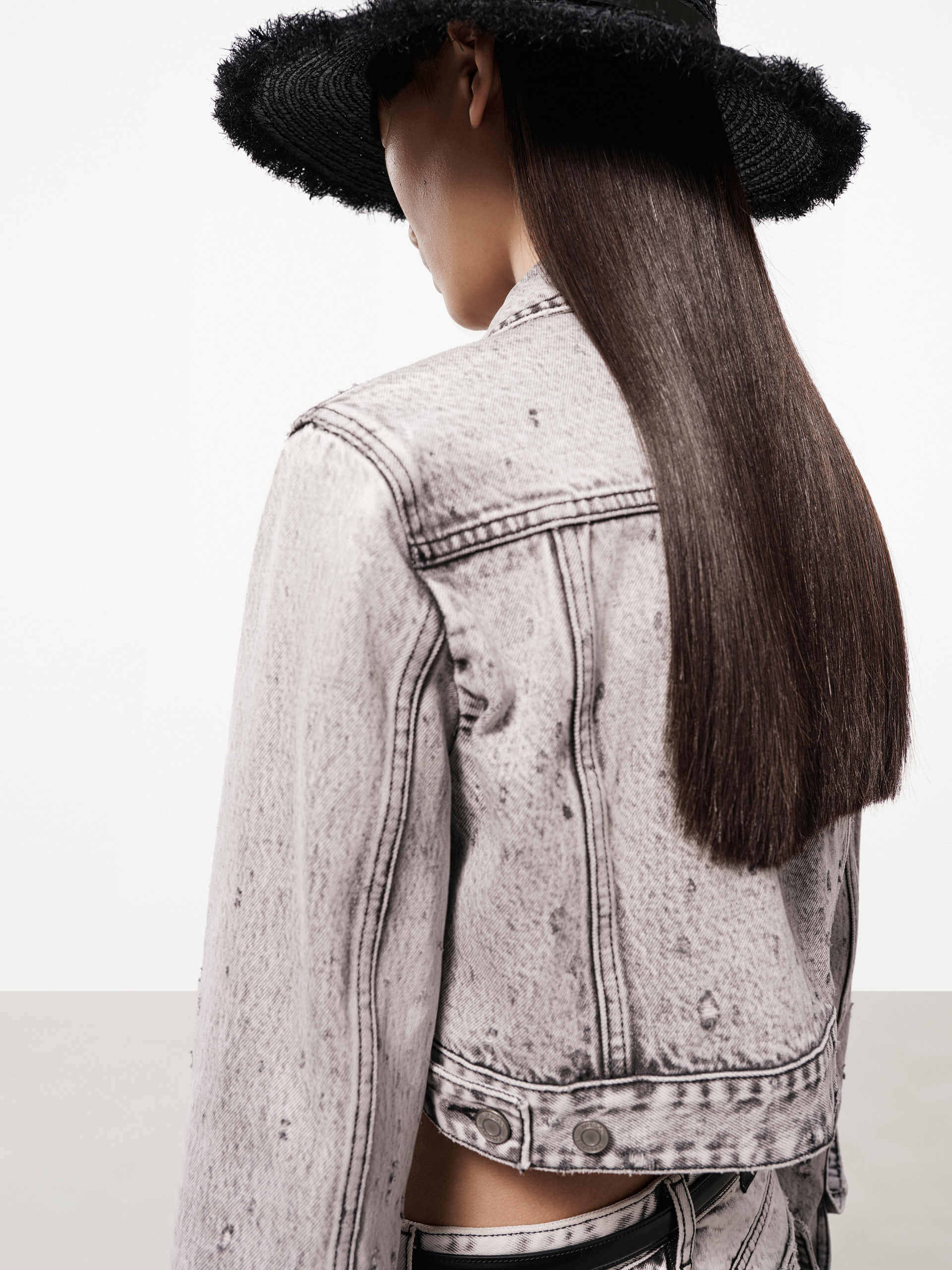 Distressed Denim Jacket - Image 3