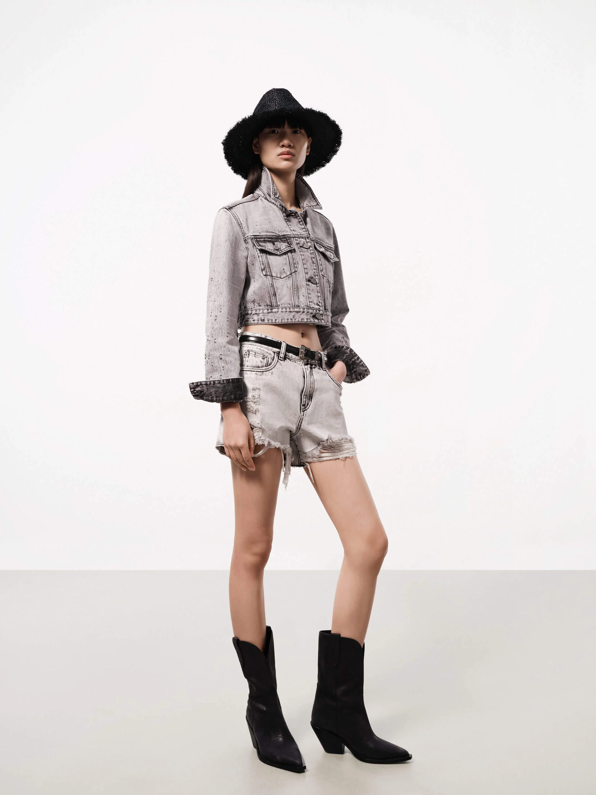 Distressed Denim Jacket - Image 7
