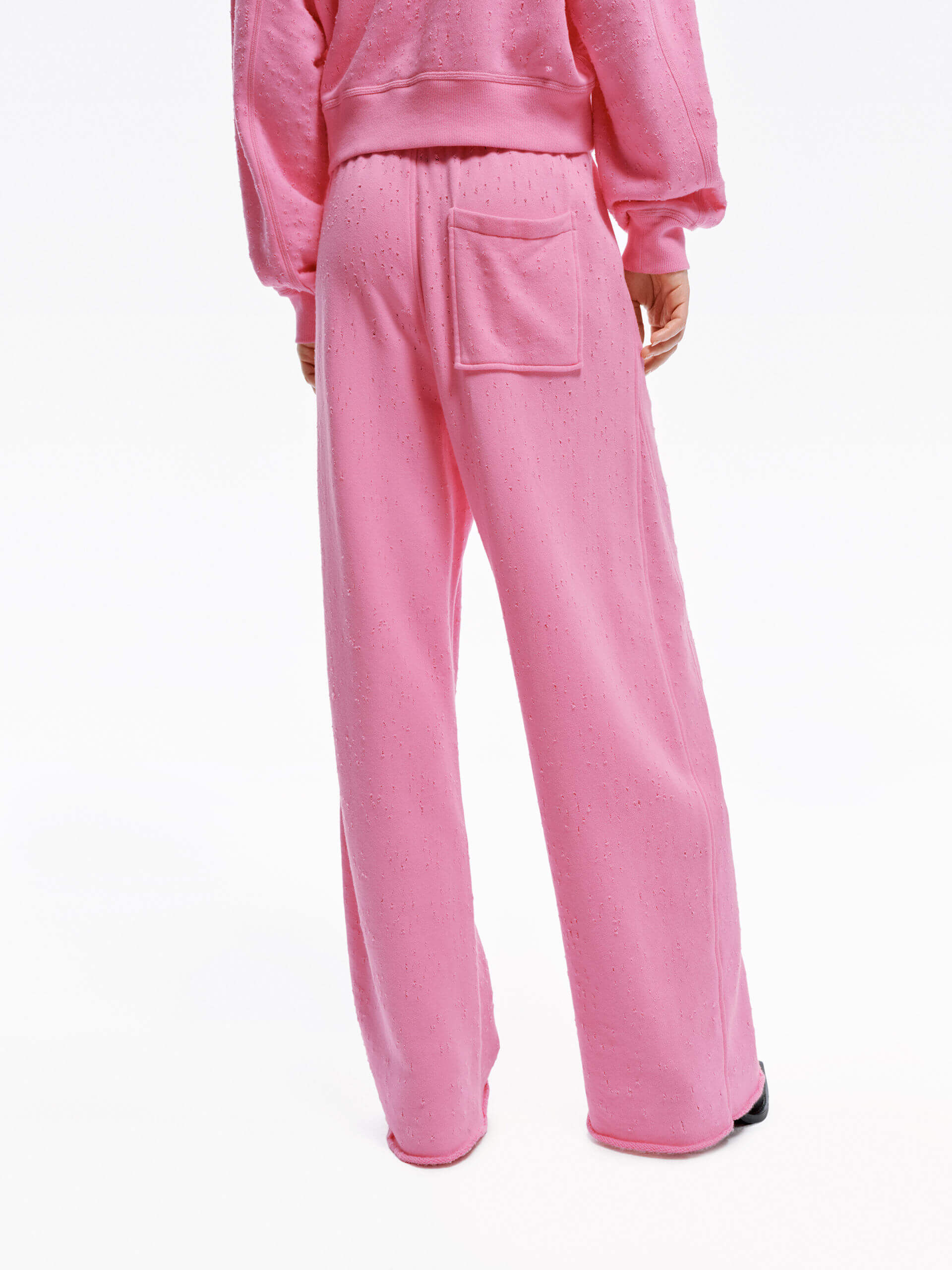 Distressed Detail Cotton Pants - Image 3