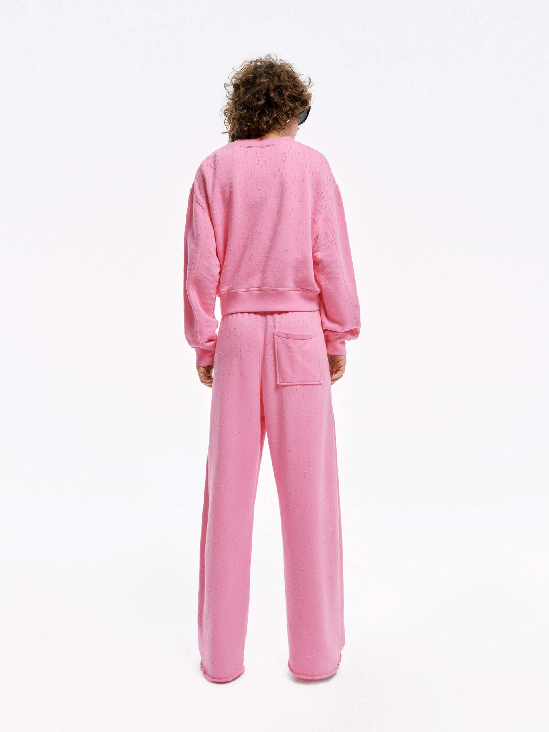 Distressed Detail Cotton Pants - Image 9