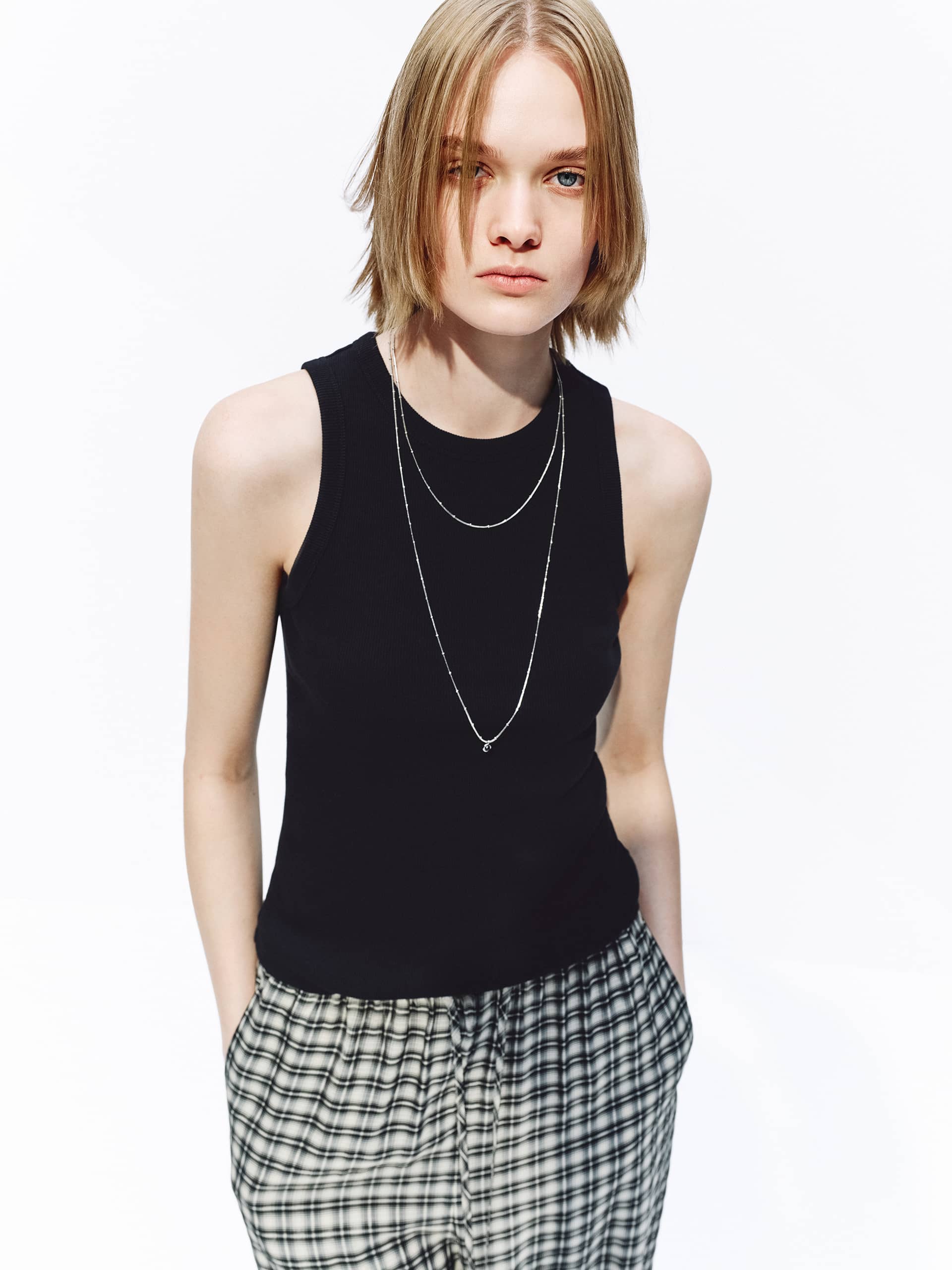 Distressed Detail Cotton Tank - Image 22