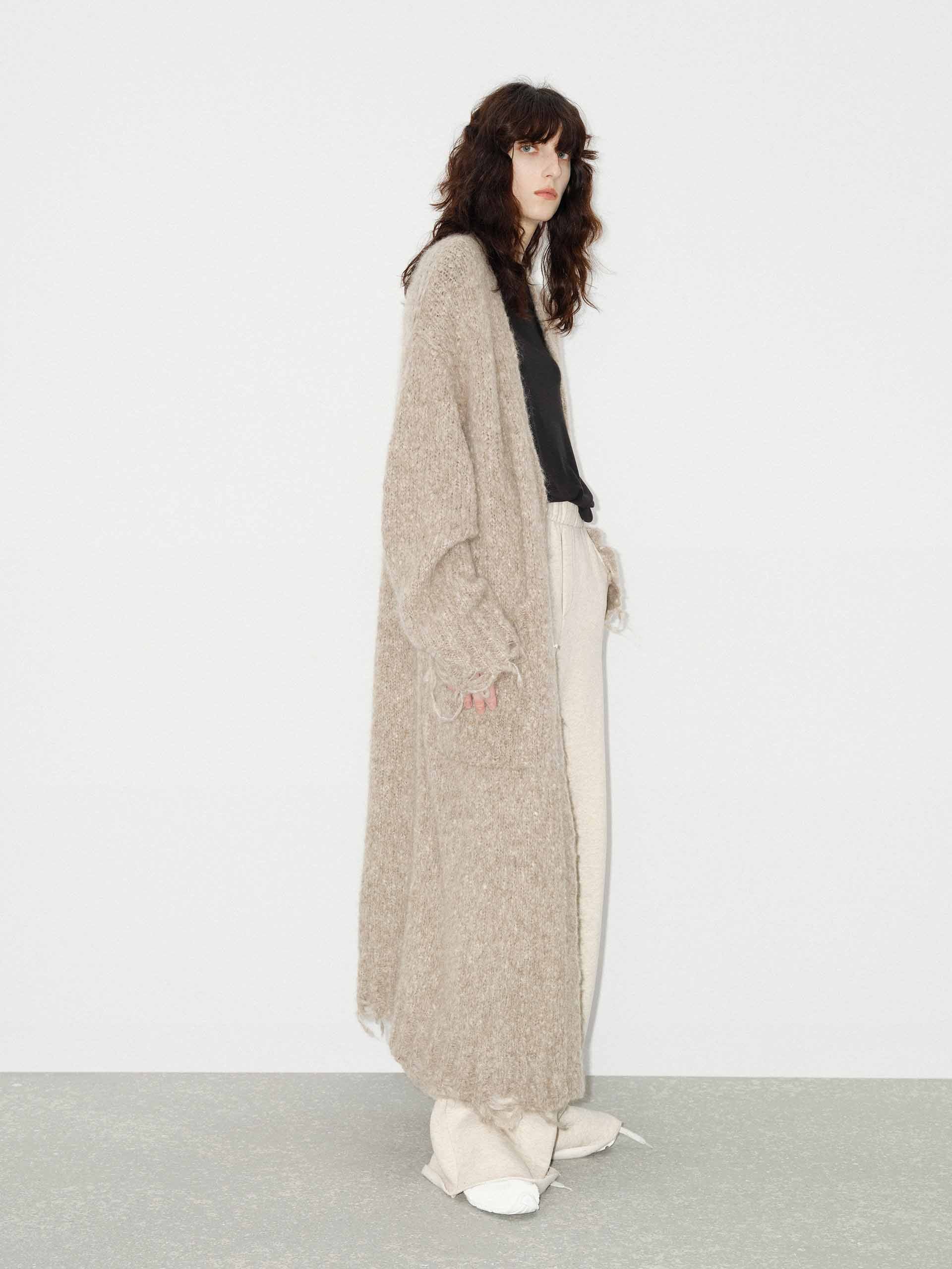 Distressed Detail Long Cardigan - Image 6
