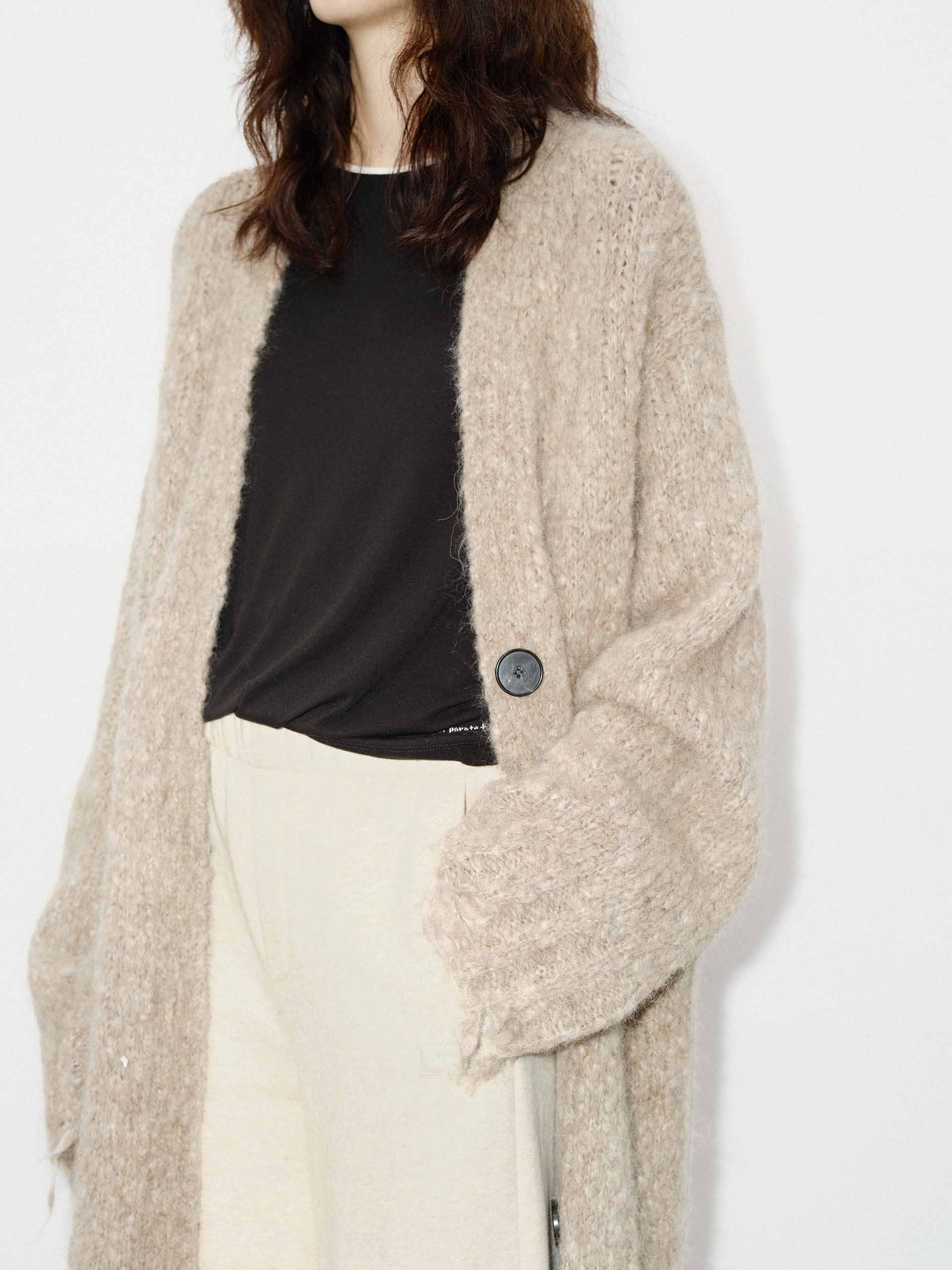 Distressed Detail Long Cardigan - Image 7
