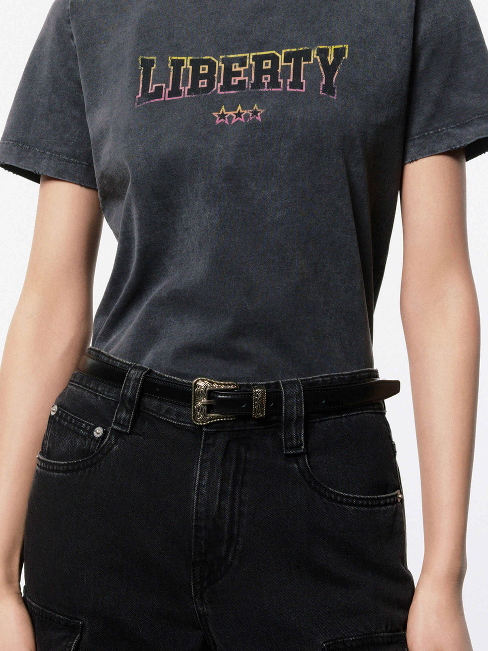 Vintage Distressed Cotton T-shirt - Image 8