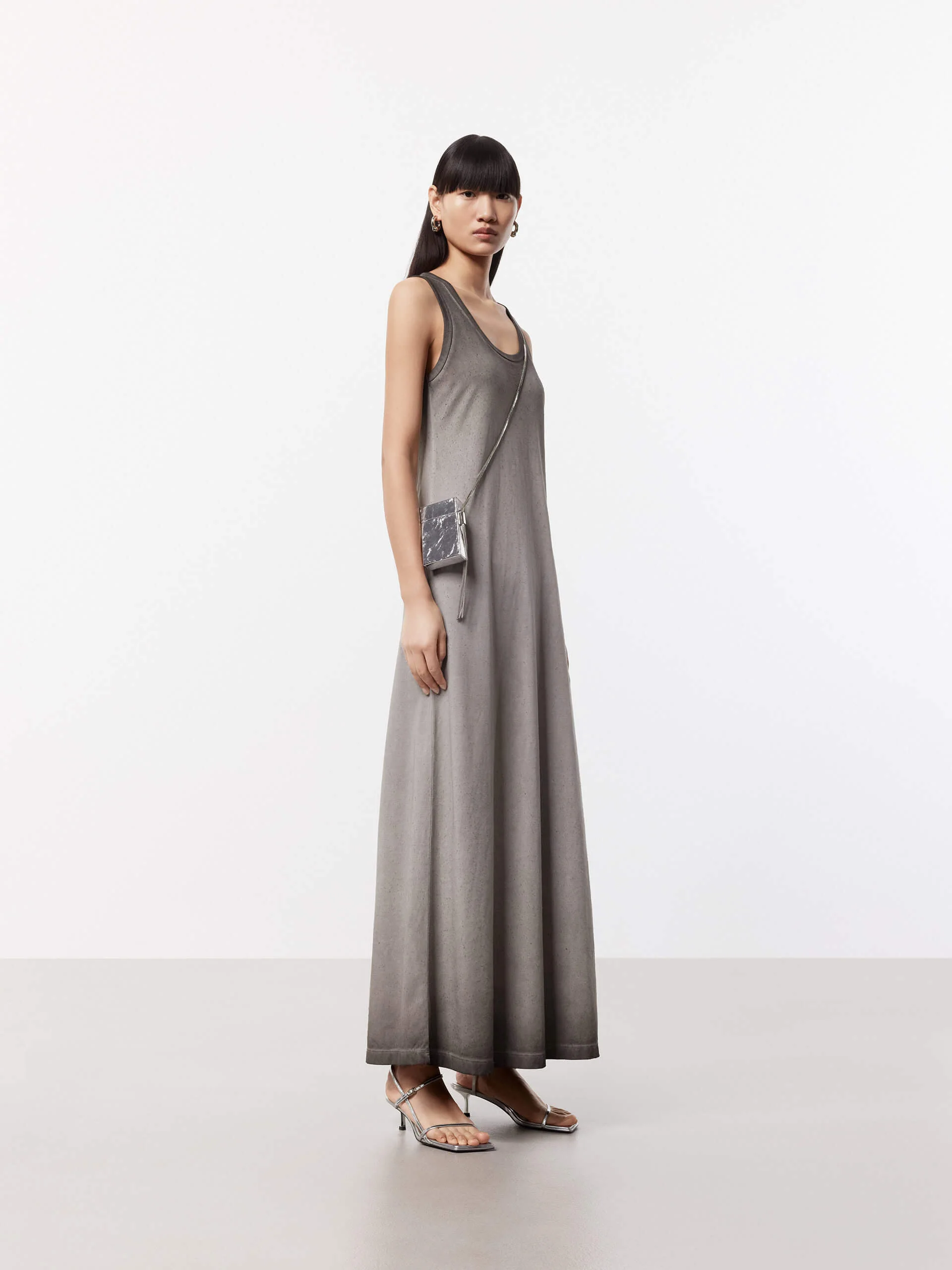 Distressed Maxi Tank Dress - Image 15
