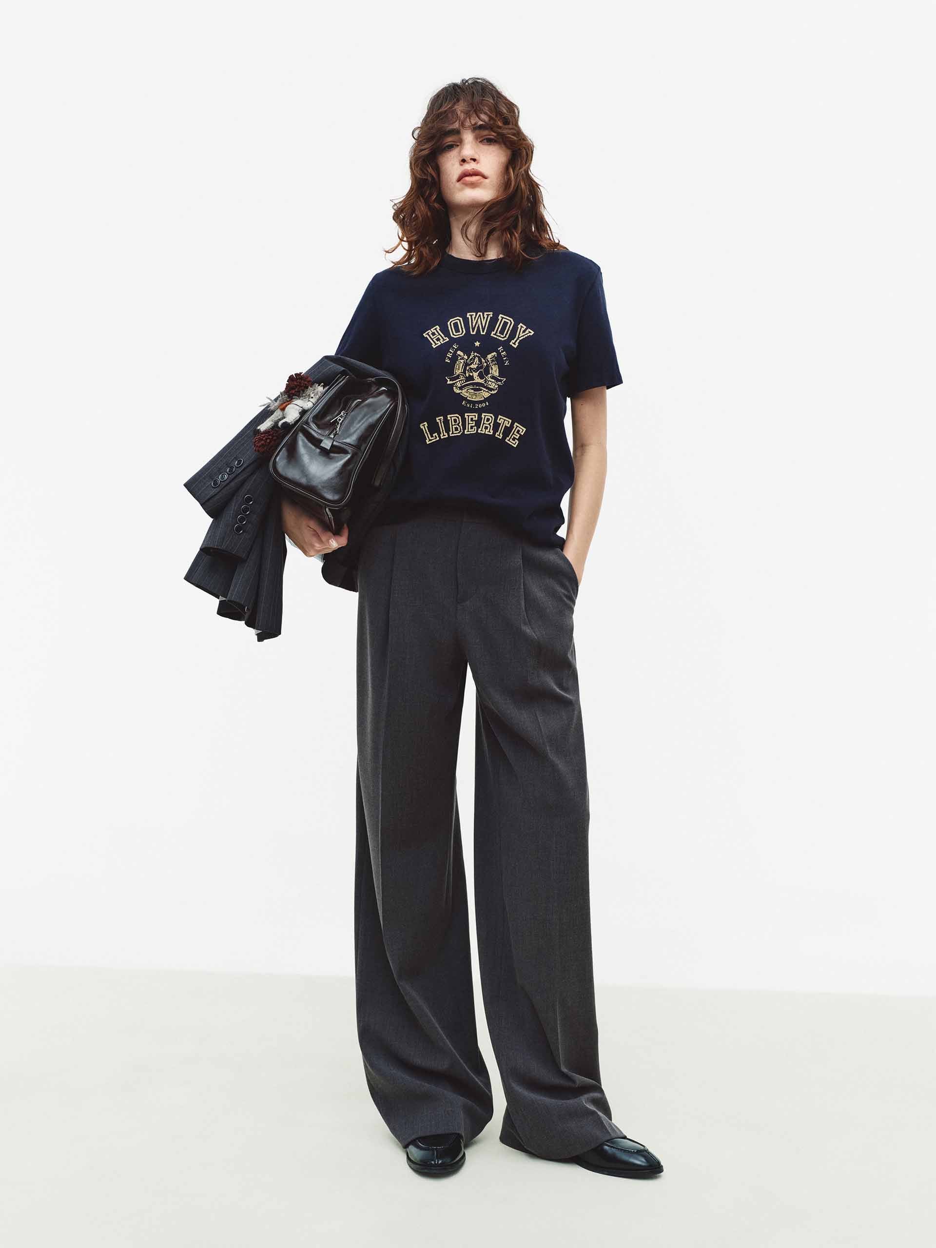 Distressed Cotton Crewneck T-Shirt - Image 2