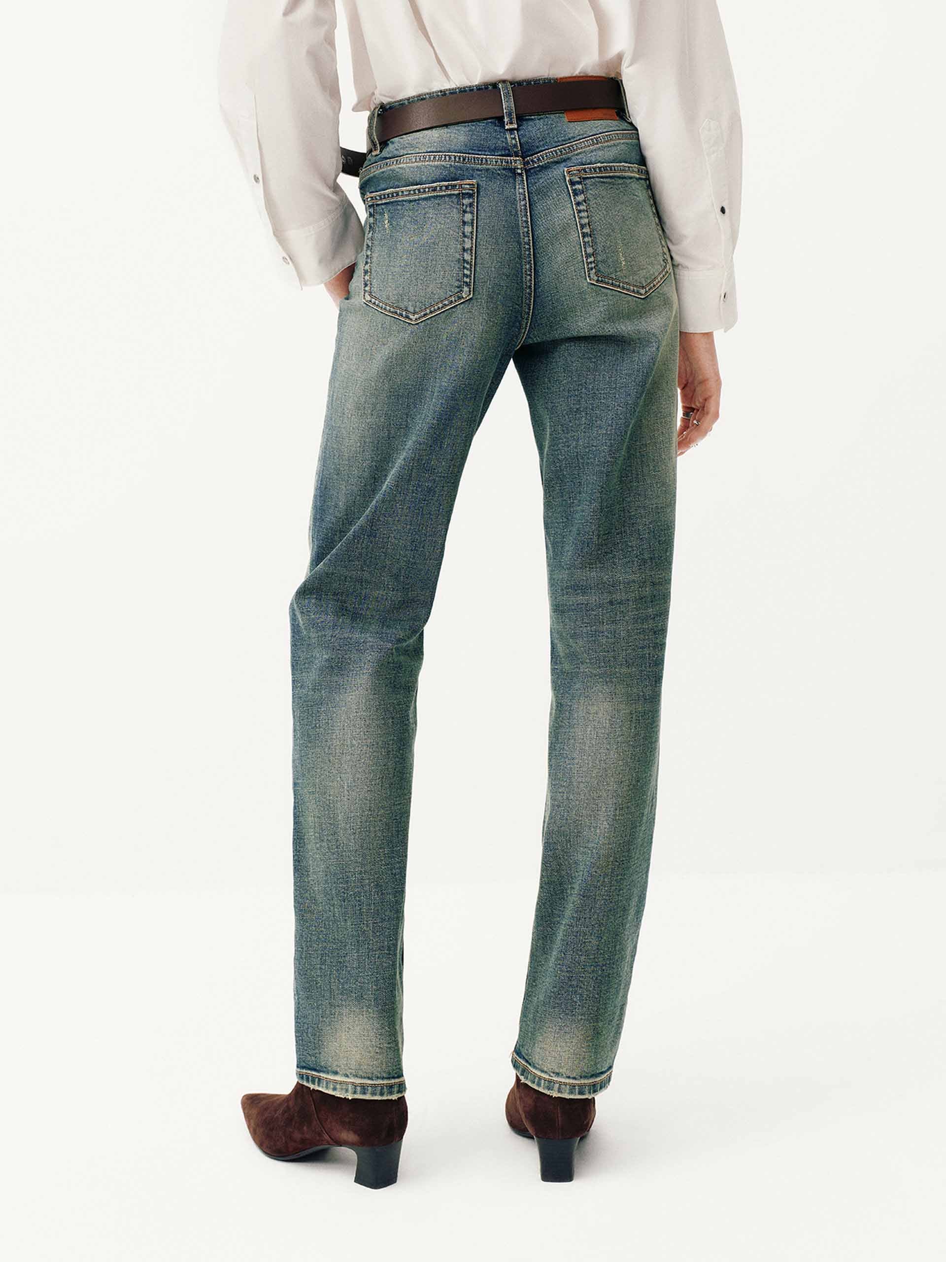 Distressed Tapered Jeans - Image 6