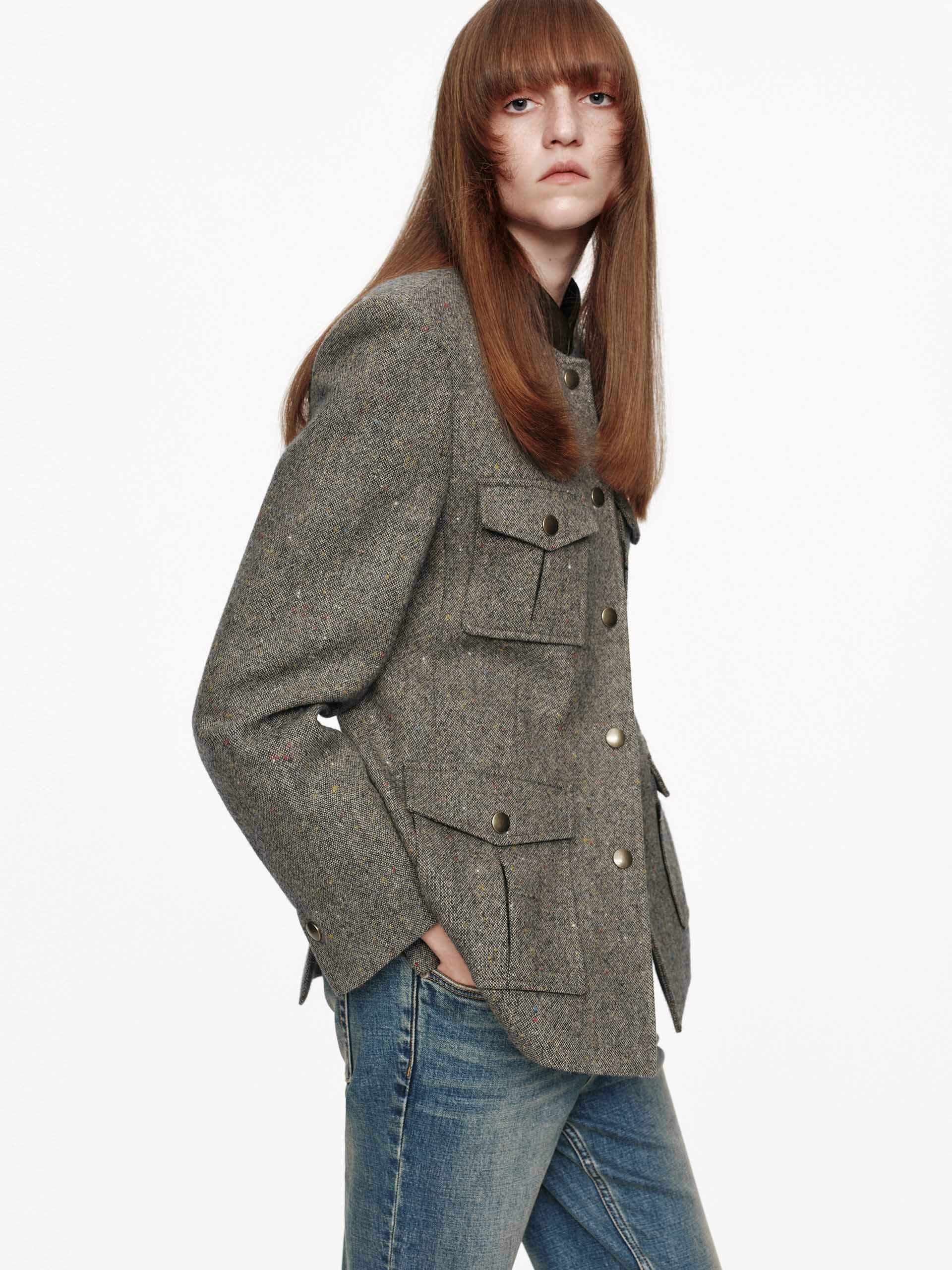 Donegal Tweed Button Coat - Image 3