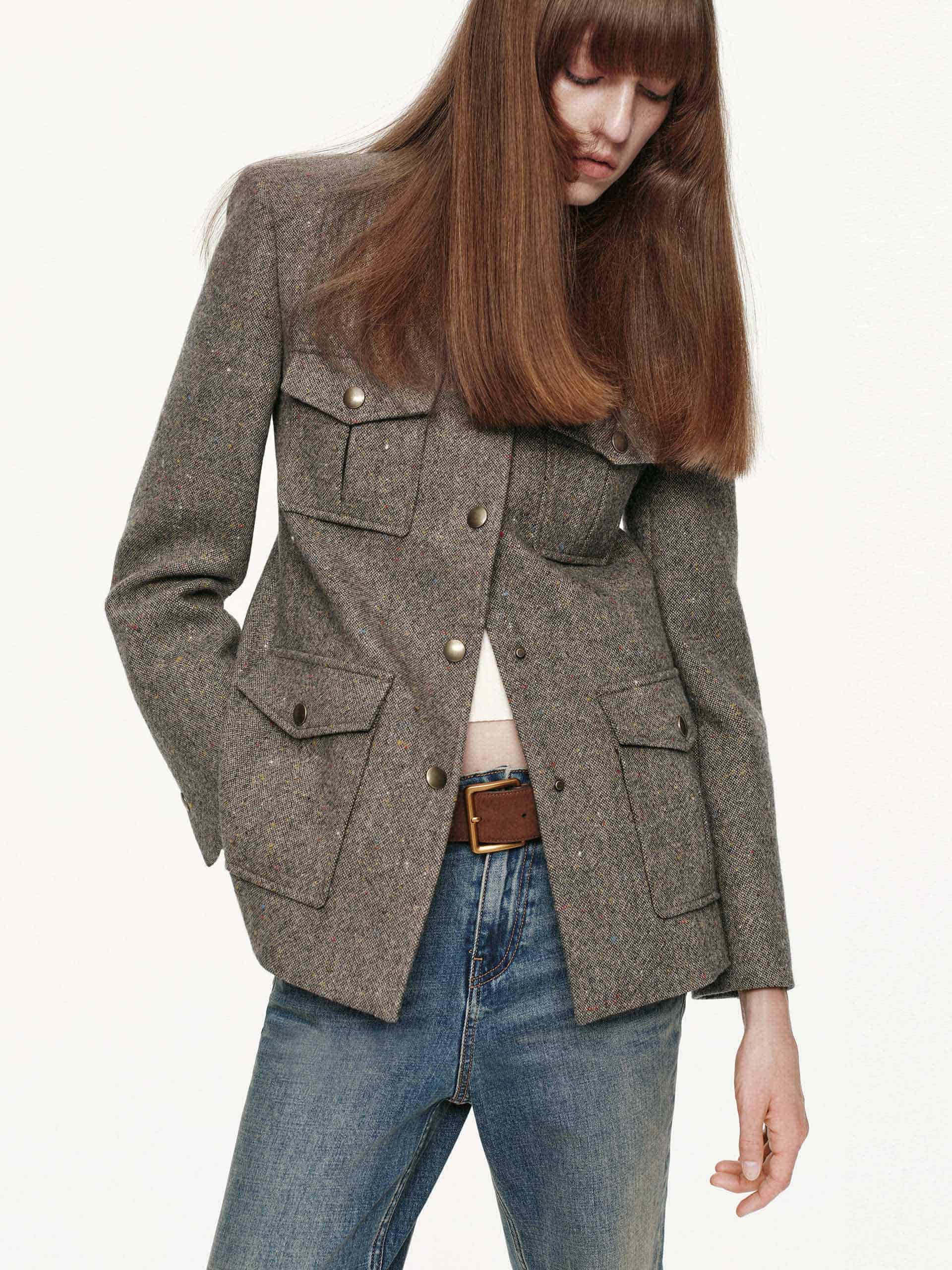 Donegal Tweed Button Coat - Image 7