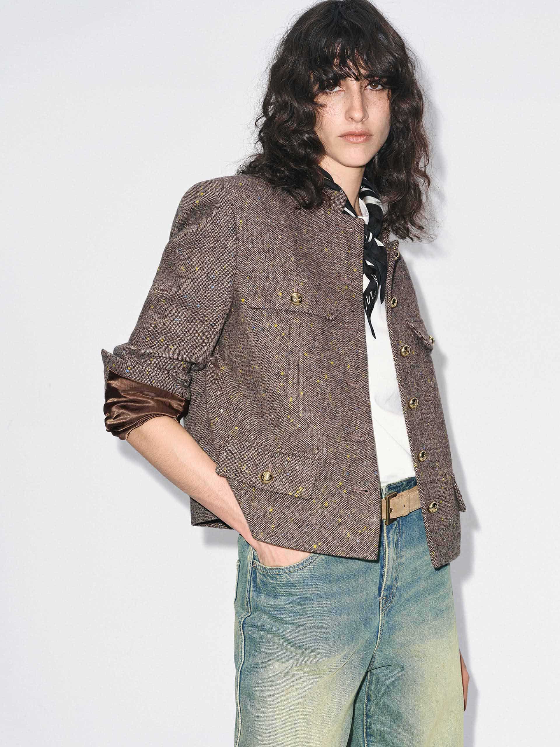 Donegal Tweed Button Jacket - Image 3