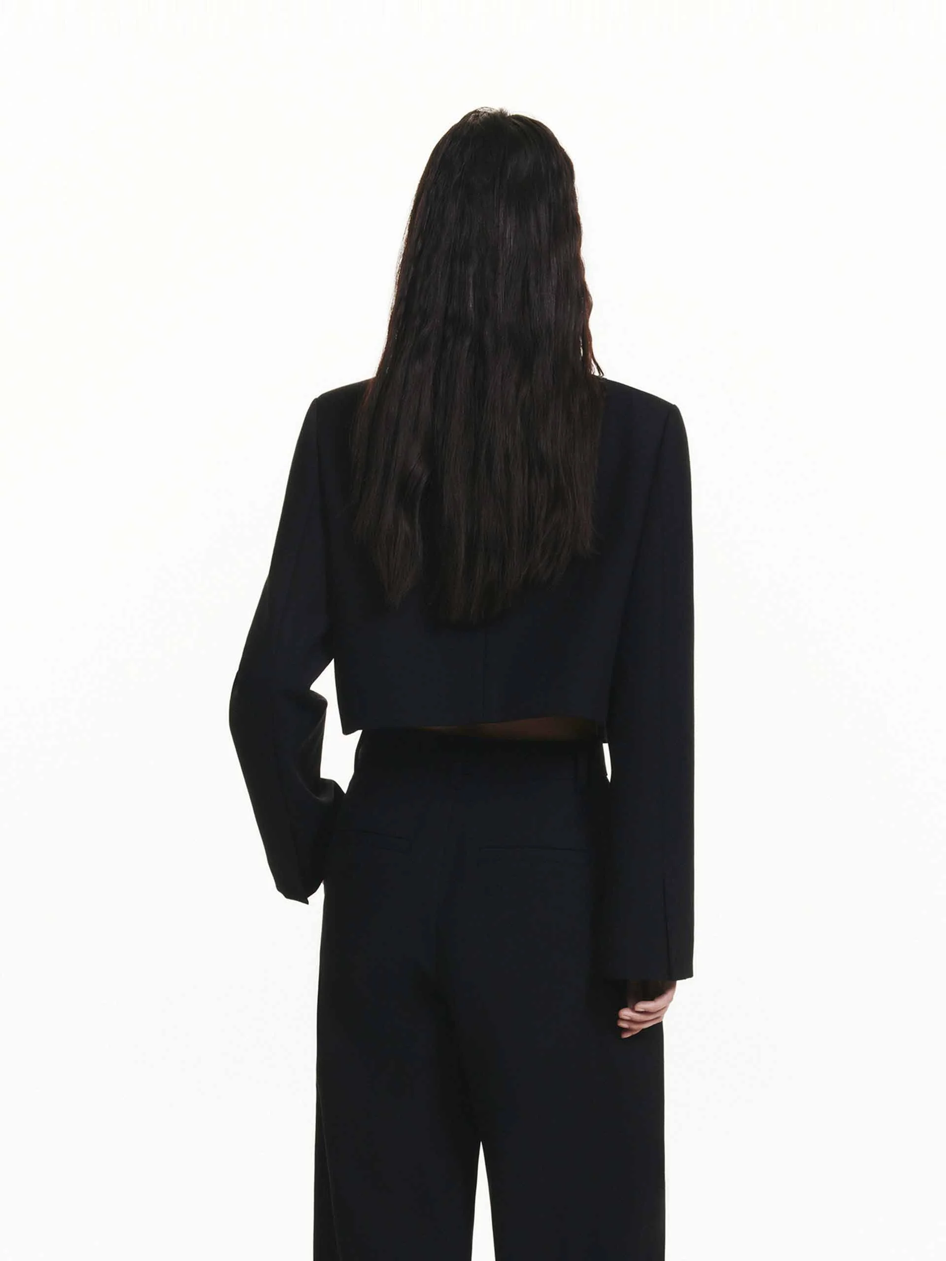 Double Breasted Crop Jacket - Image 3