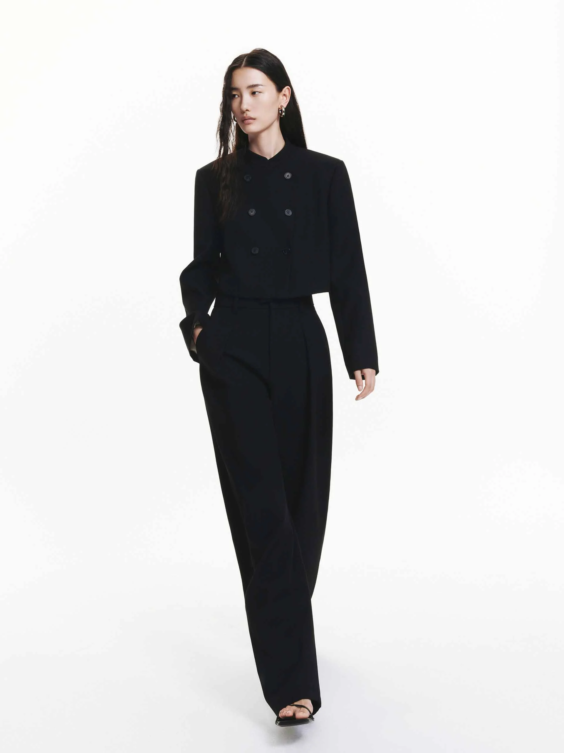 Double Breasted Crop Jacket - Image 6
