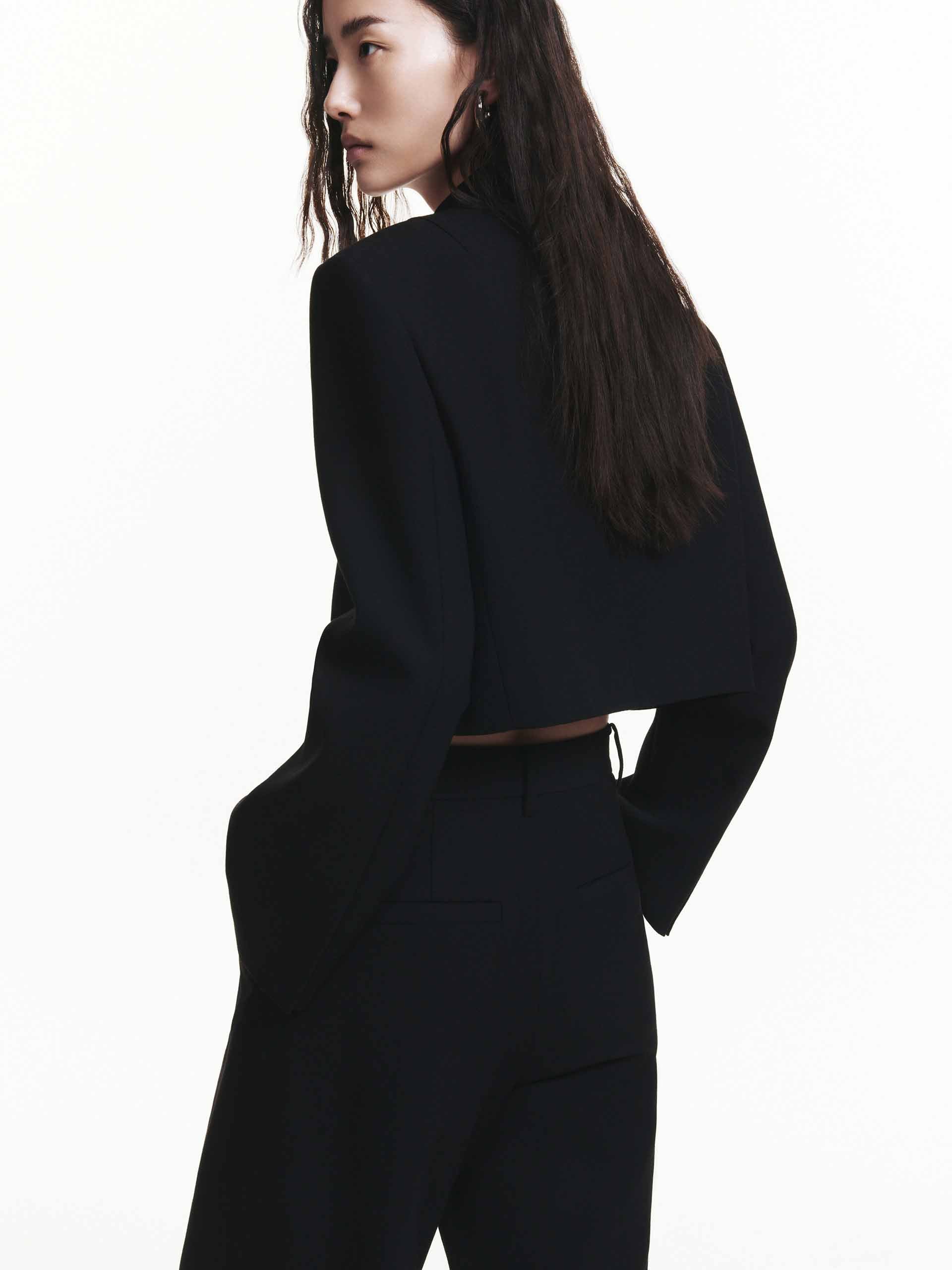 Double Breasted Crop Jacket - Image 8