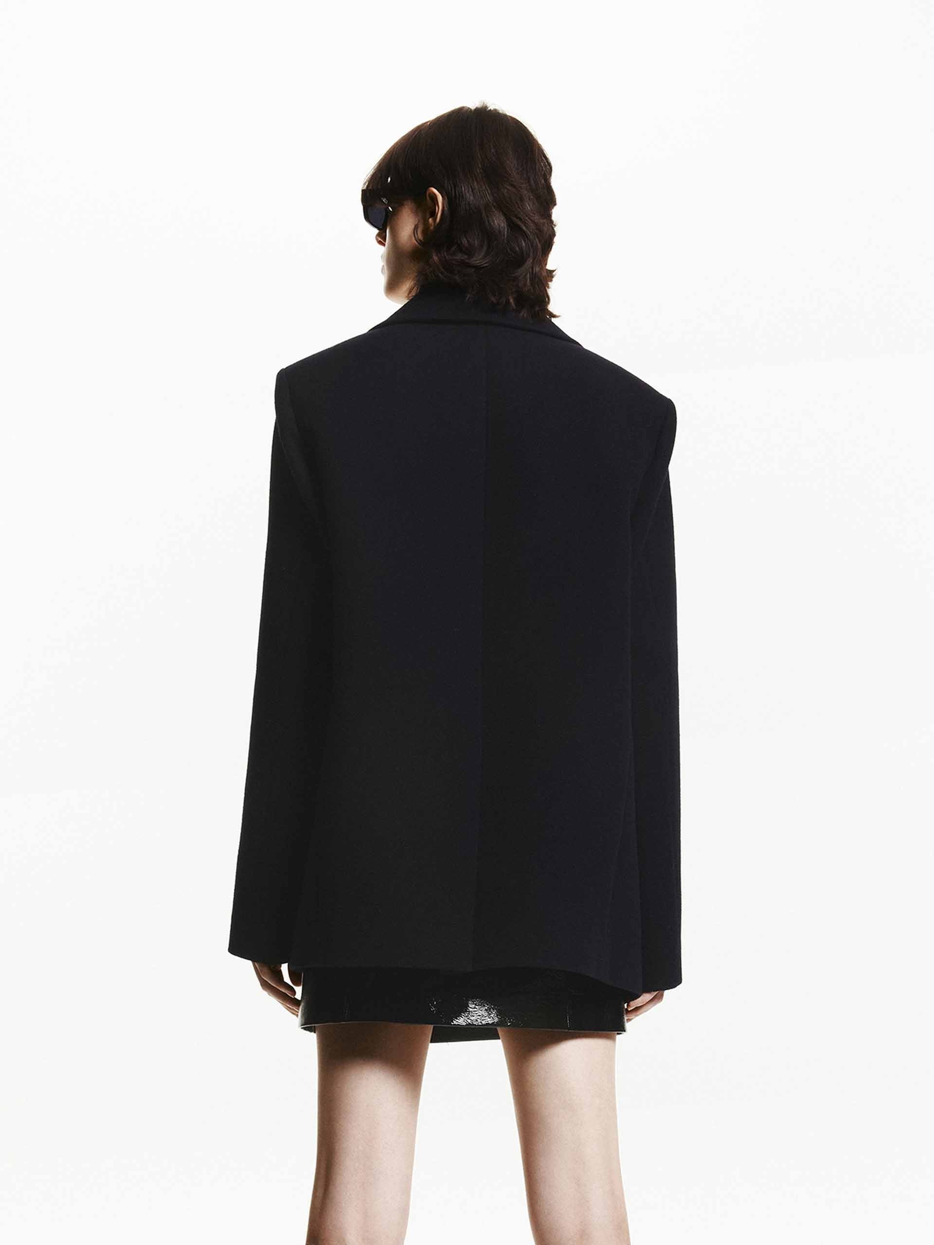 Double Breasted Mid Wool Coat - Image 3