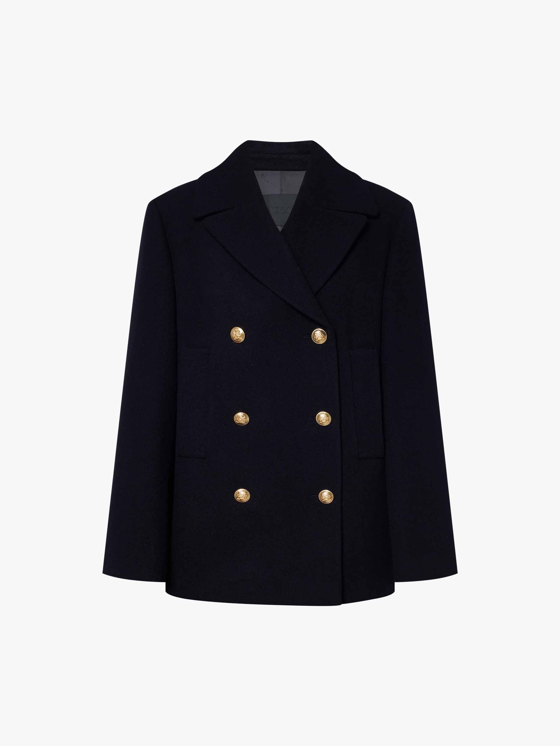 Double Breasted Mid Wool Coat - Image 5