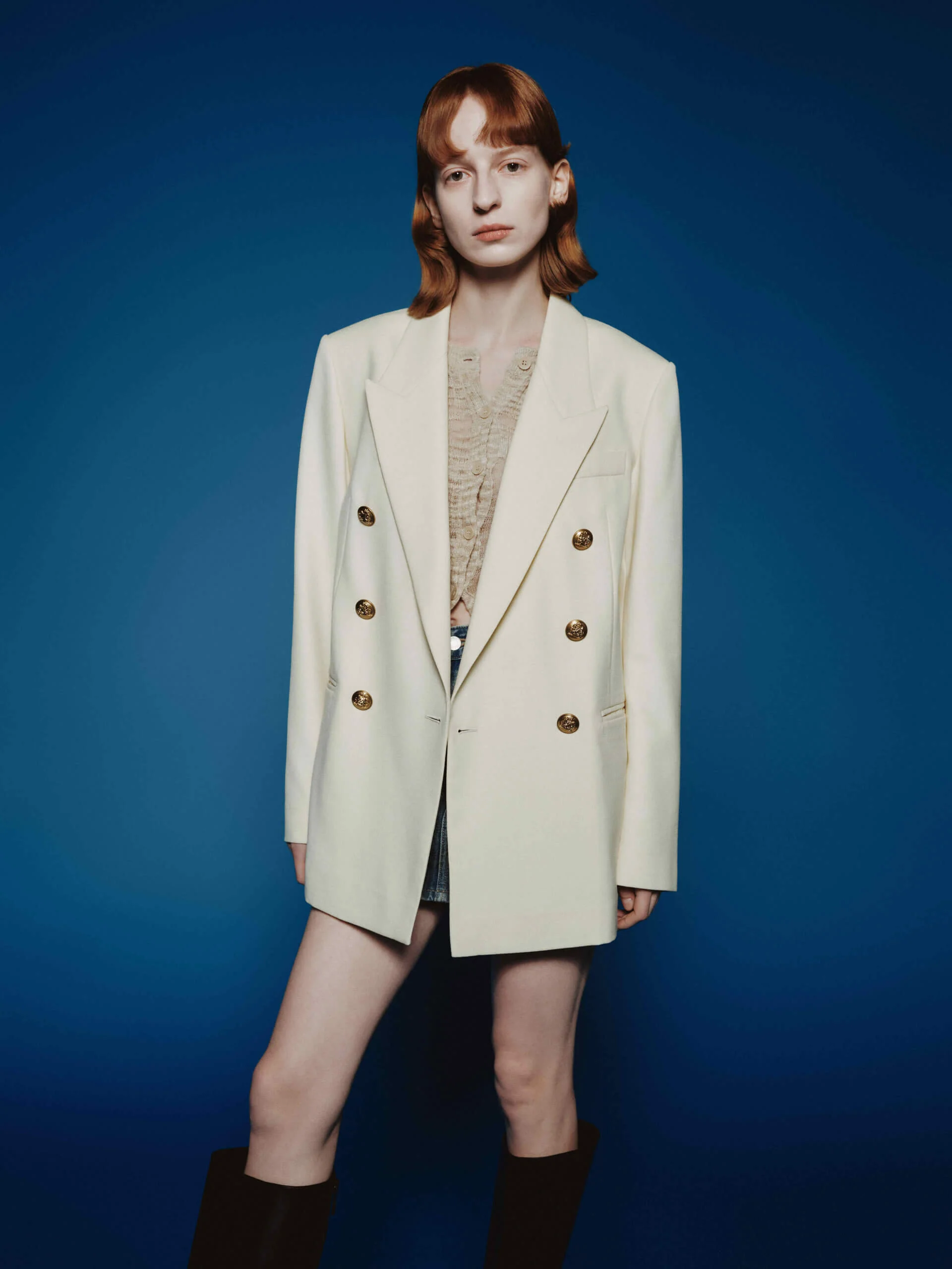 Double Breasted Tailored Blazer - Image 9