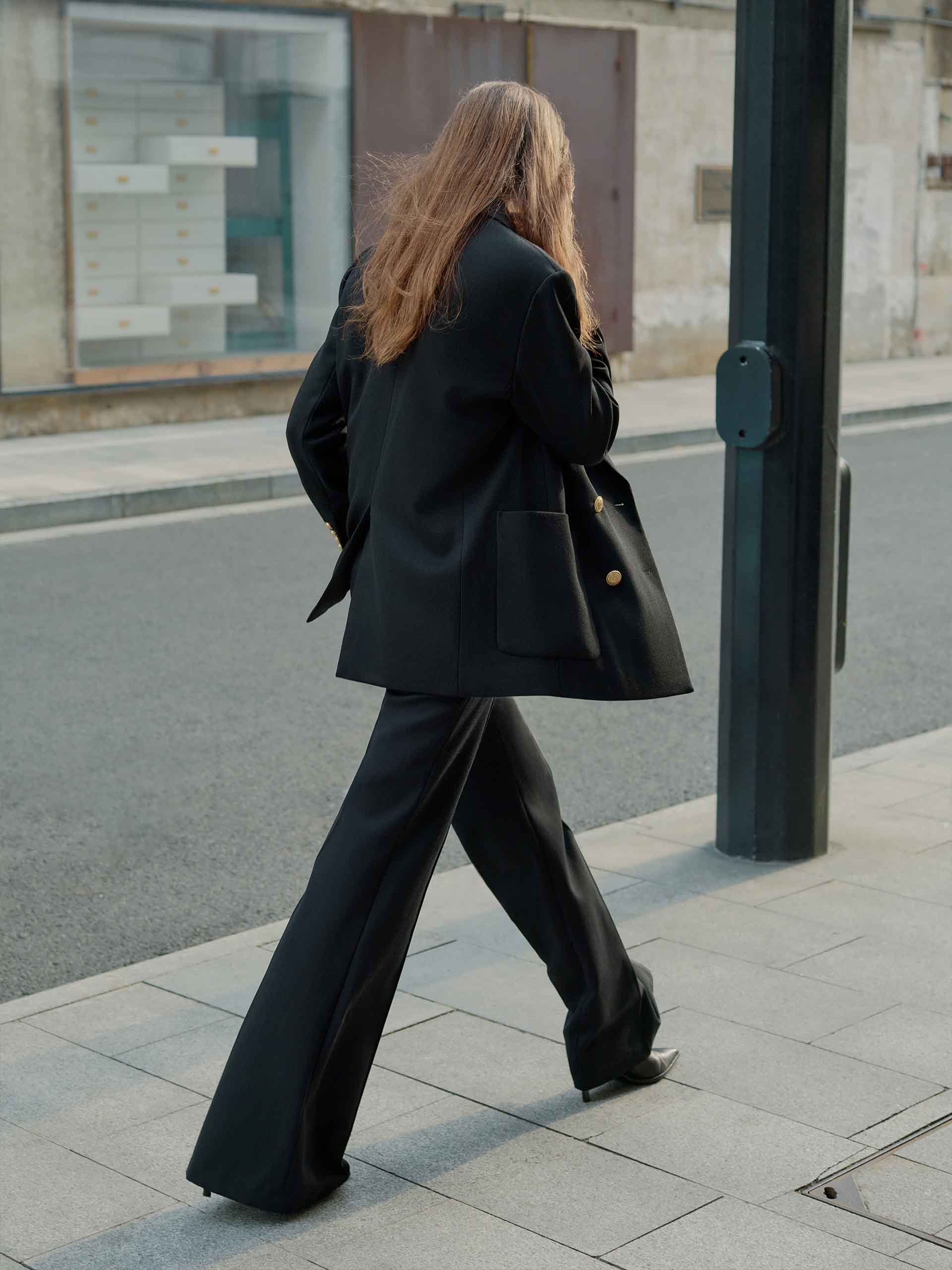 Double Breasted Textured Blazer - Image 5